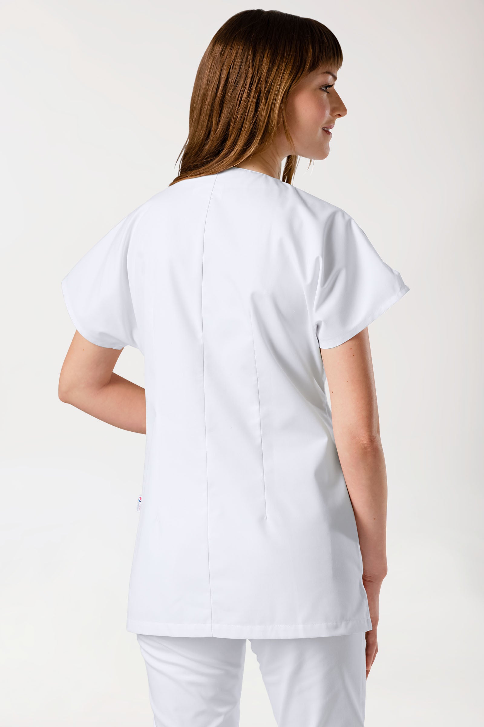 JUST STRONG Kasack Damen - durchgeknöpft weiß