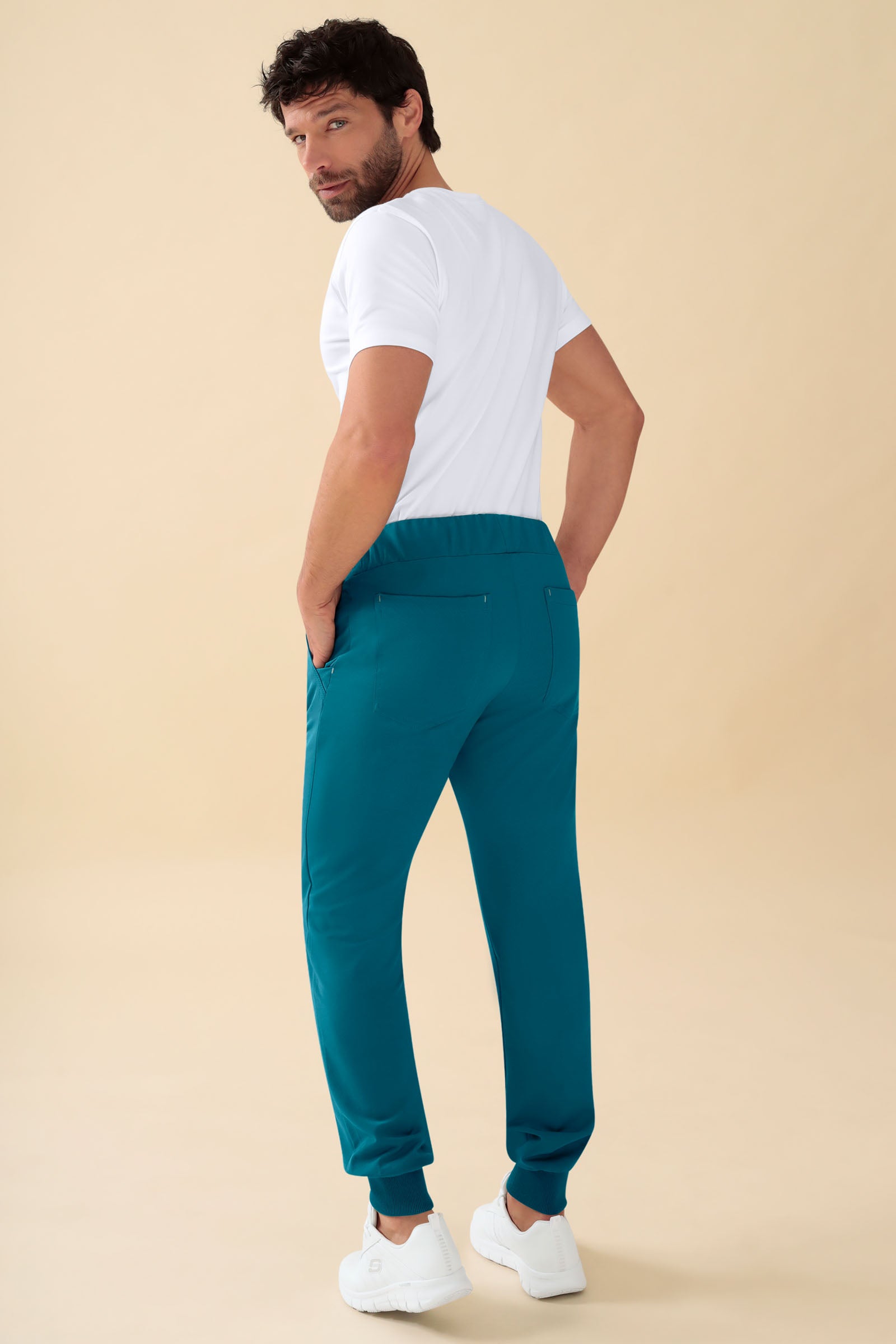 KAERE Hose Herren - Saumbündchen Kurzgr. ohne Beintaschen petrol