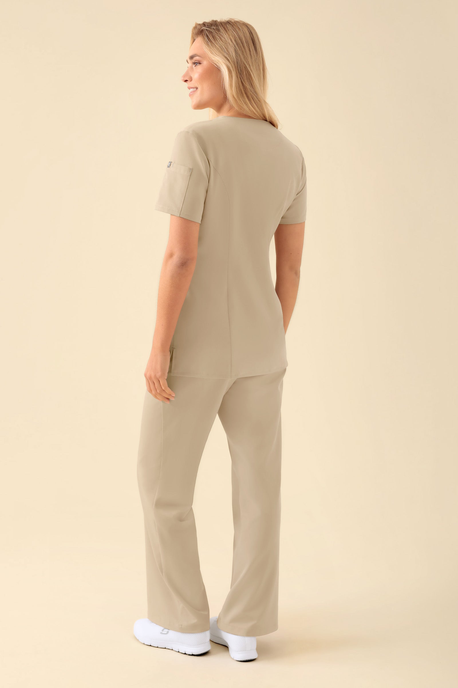 KAERE Kasack Damen - durchgeknöpft sand