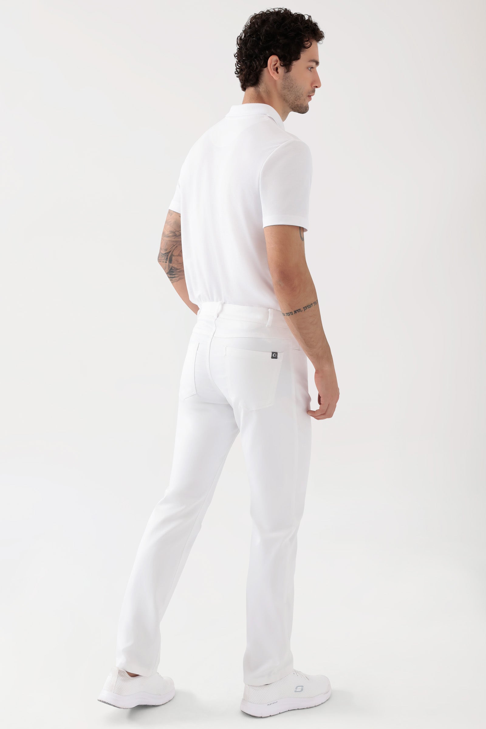 COMFY FLEX 5-Pocket Hose Herren - gerades Bein weiß