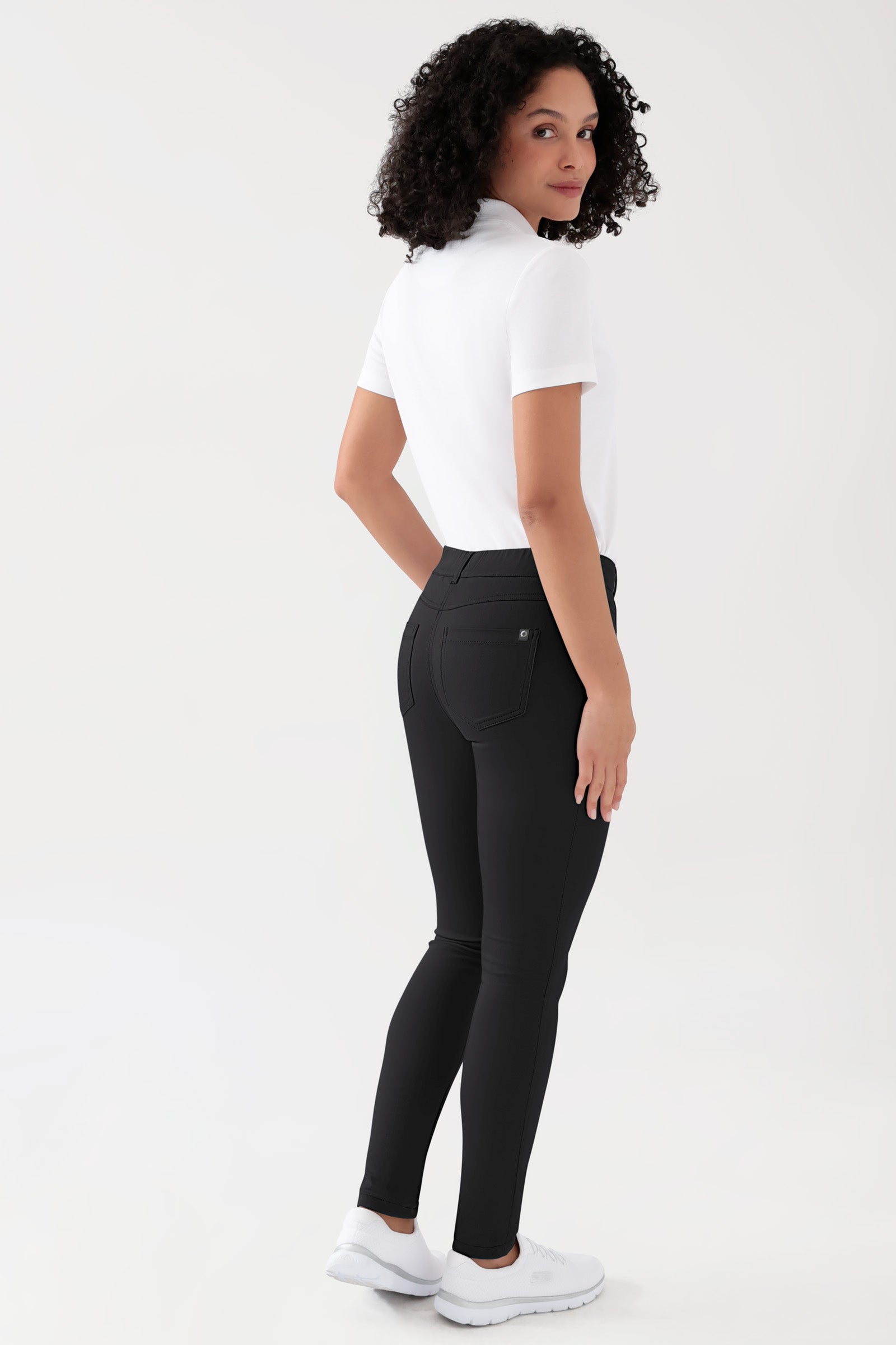 COMFY FLEX 5-Pocket Hose Damen - schlankes Bein schwarz