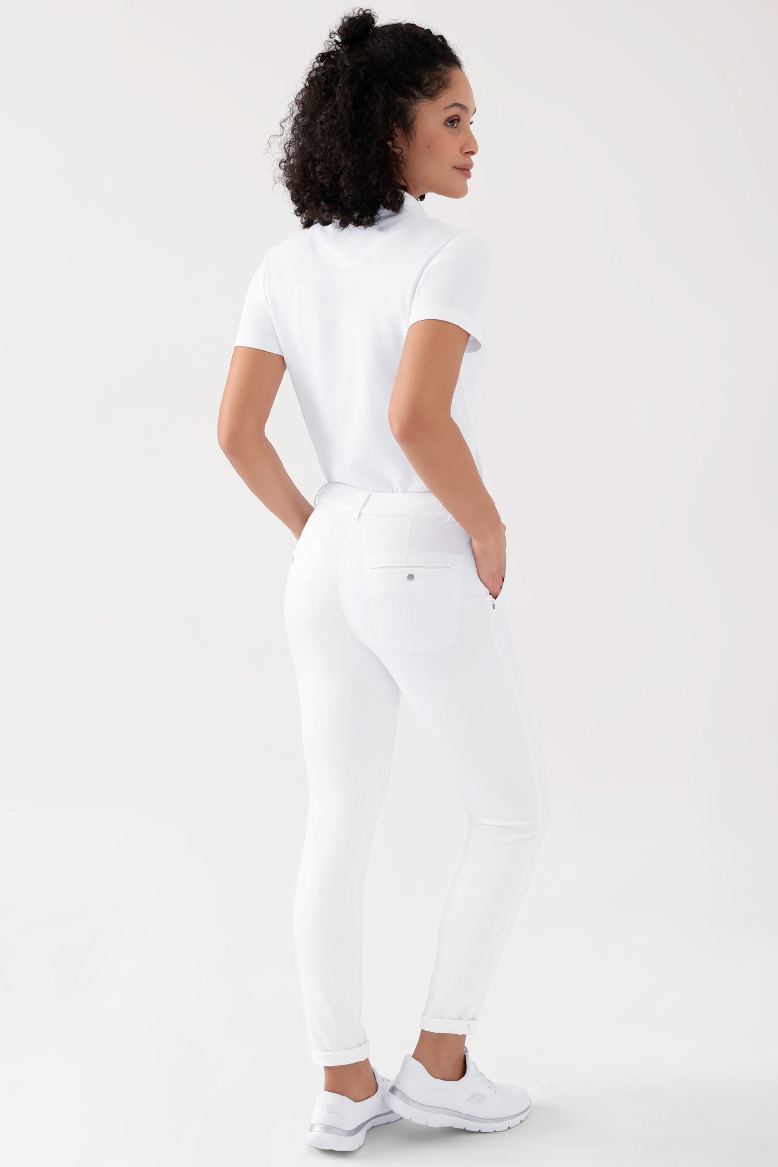 COMFY FLEX Hose Damen - Chino Style weiß