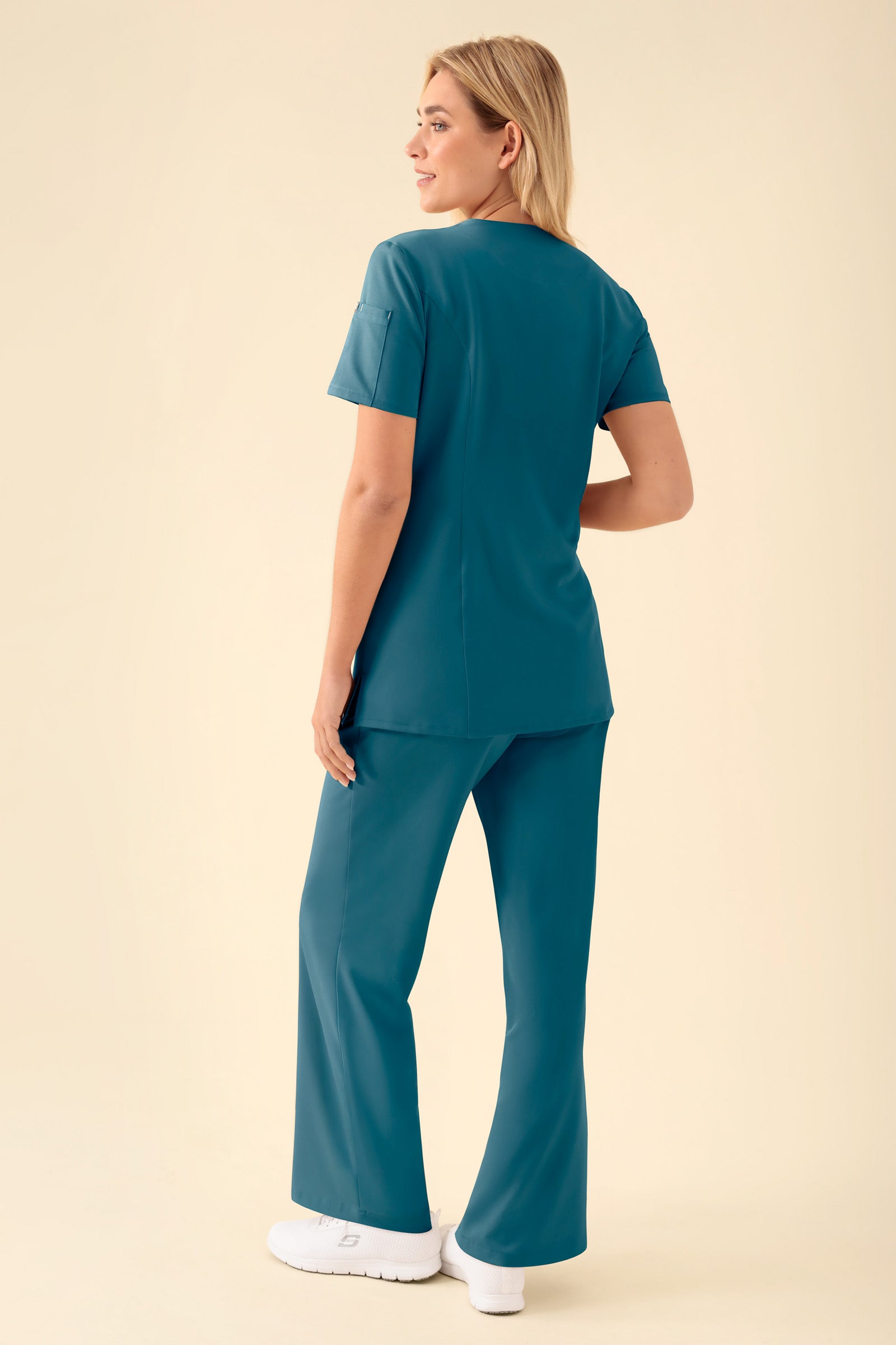 KAERE Kasack Damen - durchgeknöpft petrol