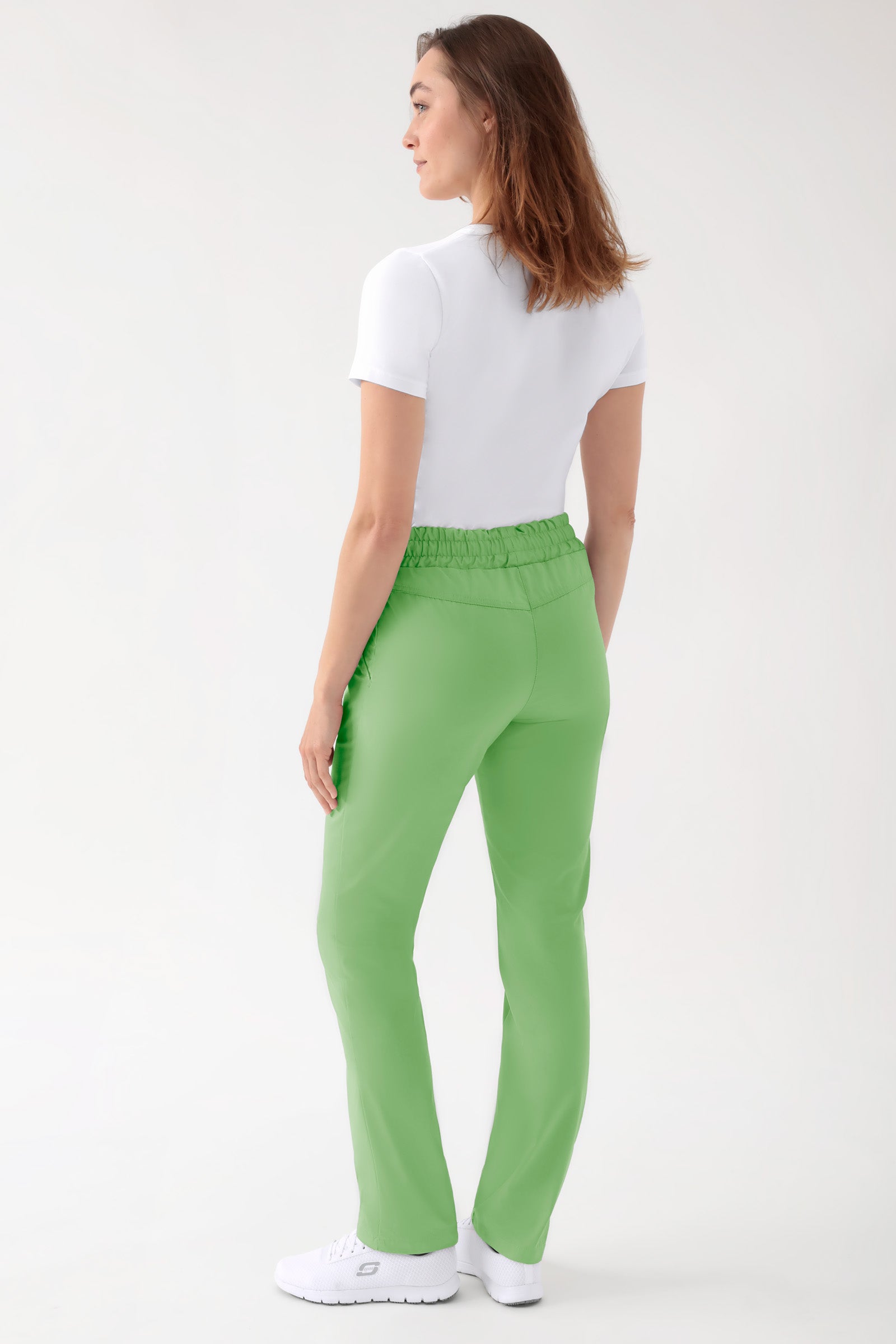 CORE Hose Unisex - hoher Bund apfelgrün, Rückansicht