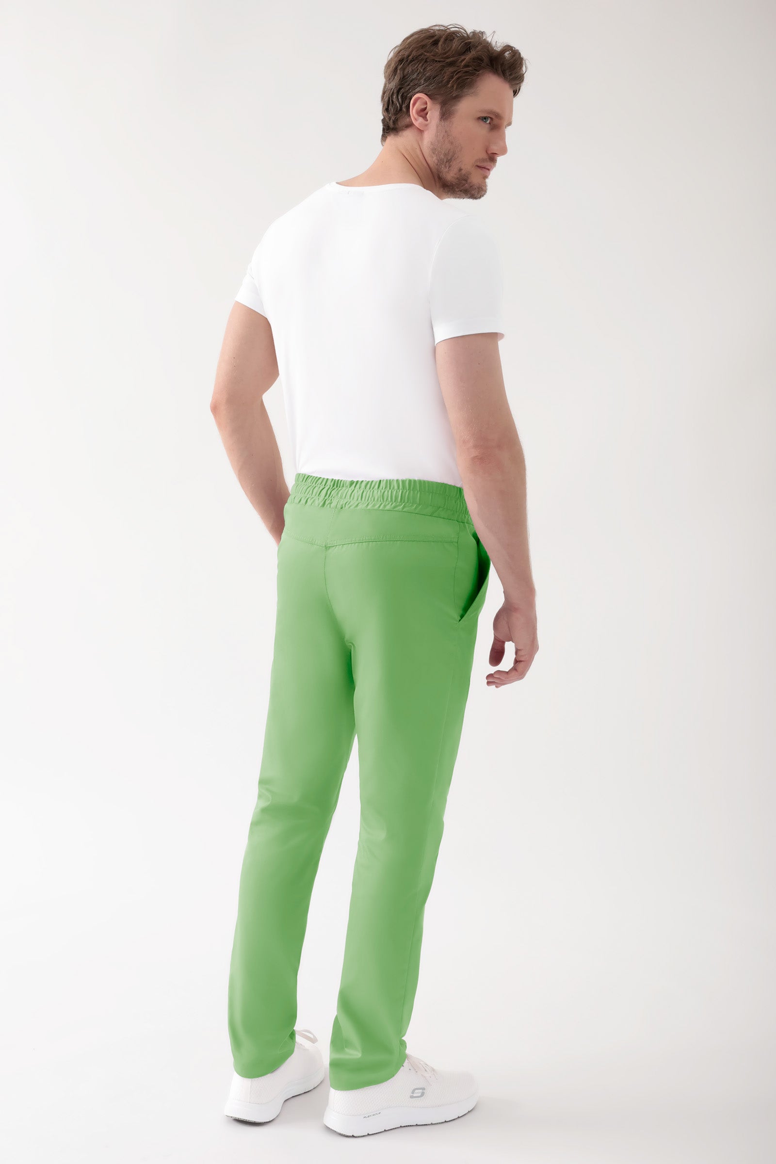 CORE Hose Unisex - hoher Bund apfelgrün, Rückansicht