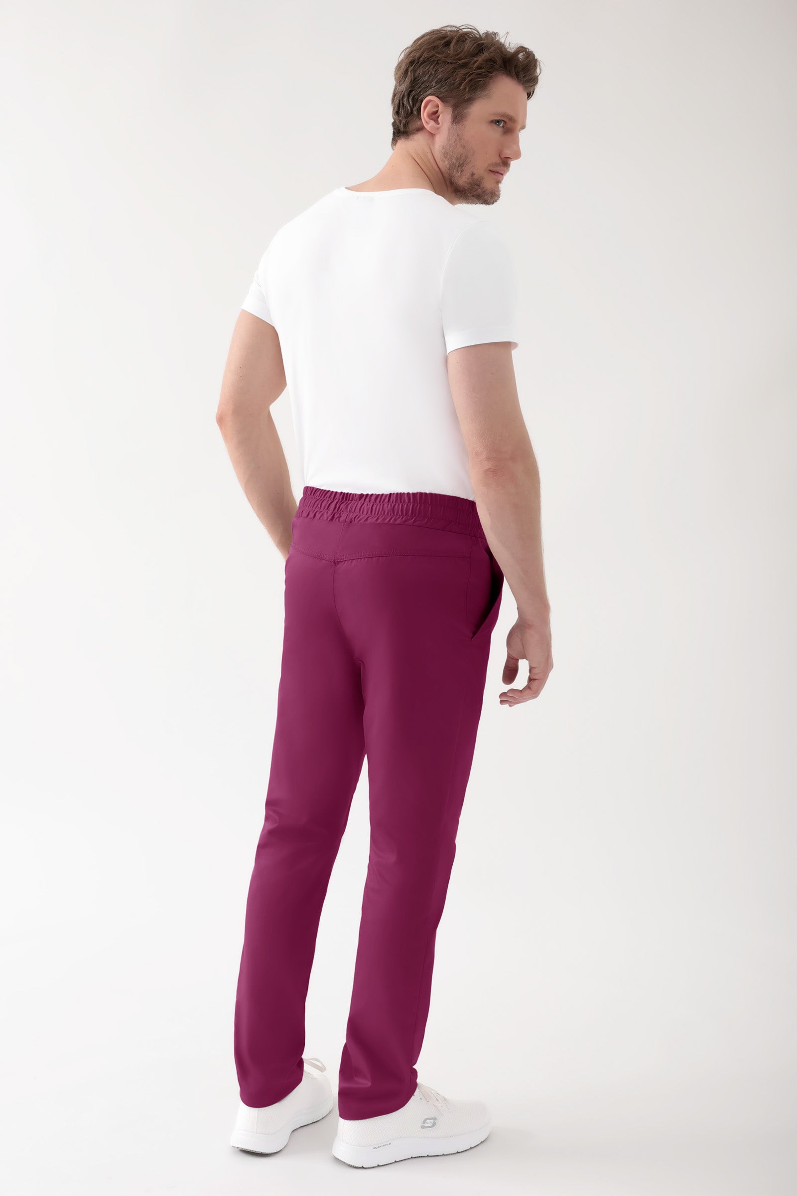 CORE Hose Unisex - hoher Bund berry, Rückansicht