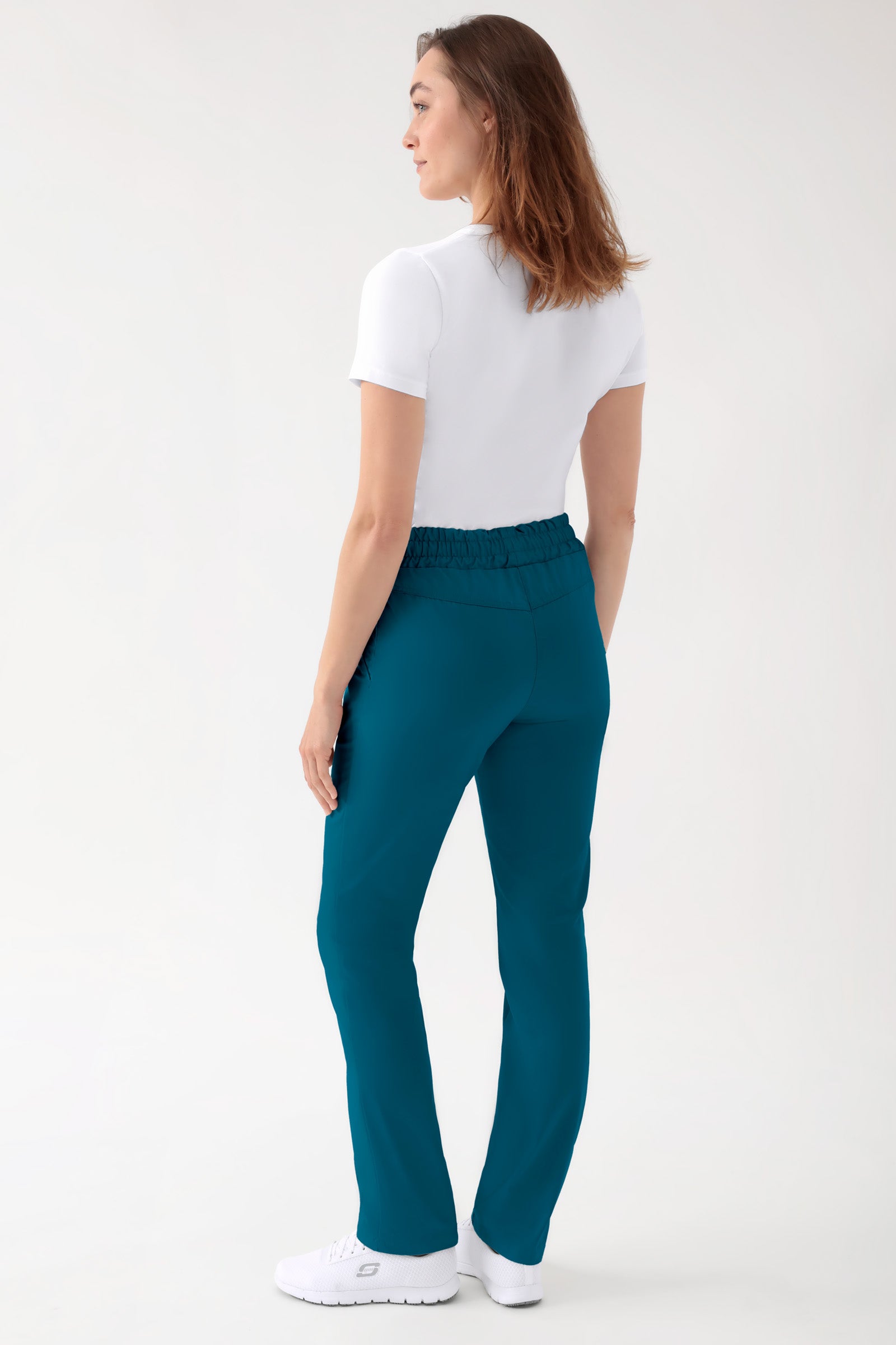 CORE Hose Unisex - hoher Bund petrol, Rückansicht