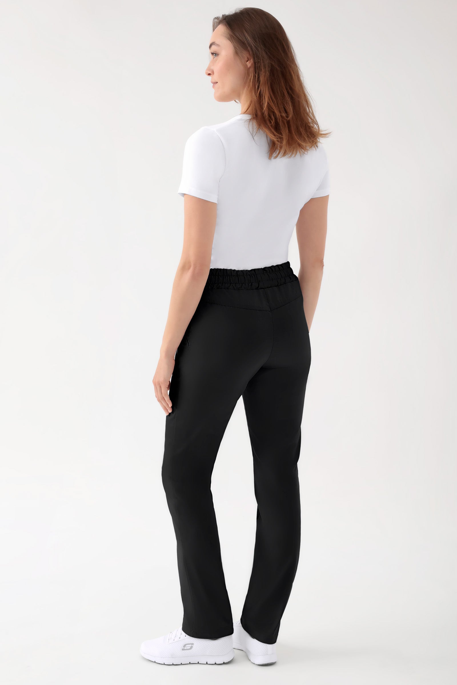 CORE Hose Unisex - hoher Bund schwarz, Rückansicht