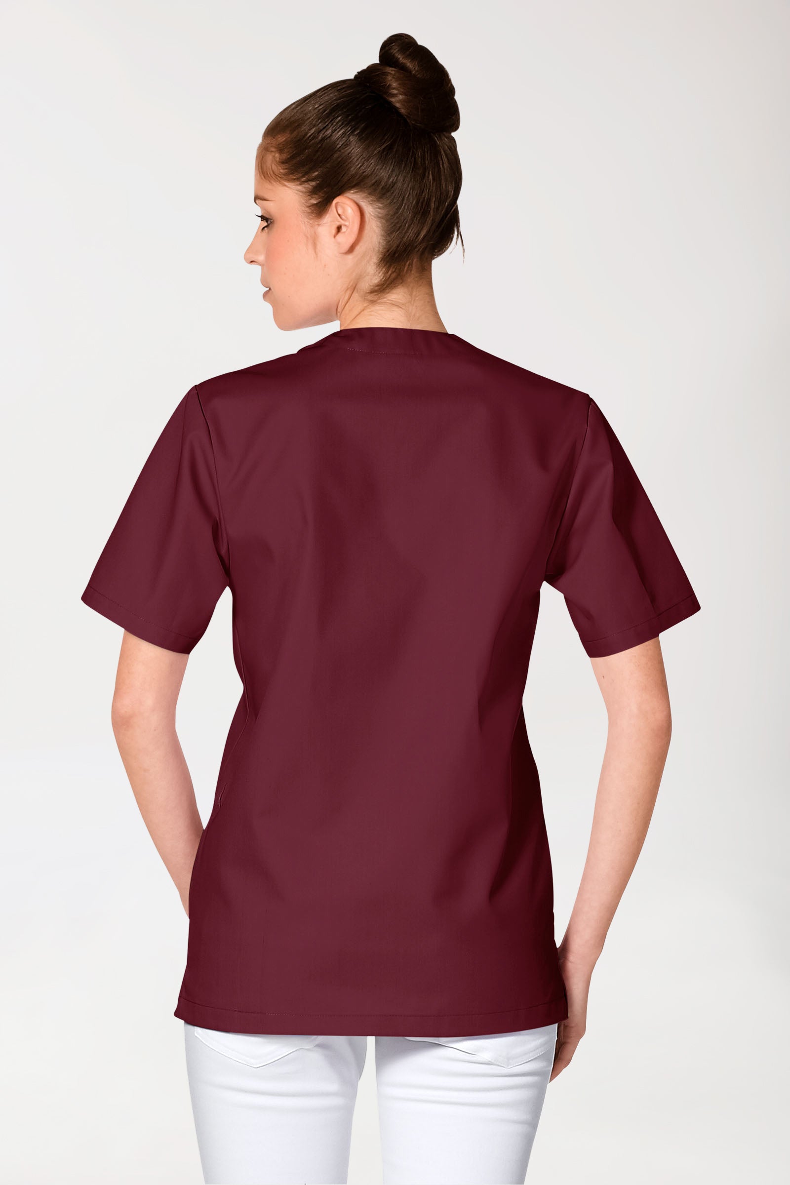 JUST STRONG Schlupfkasack Unisex - V-Ausschnitt bordeaux