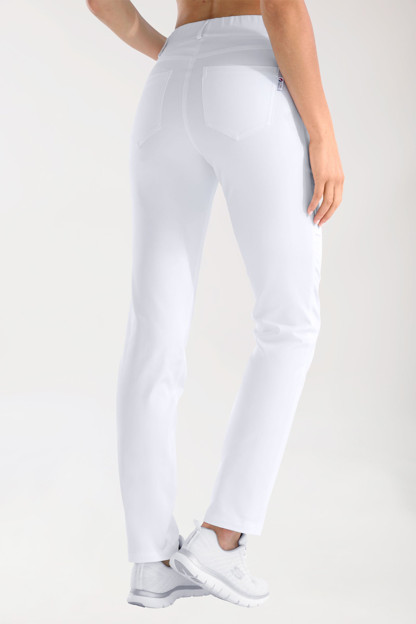 COMFY FLEX 5-Pocket Hose Damen - gerades Bein weiß