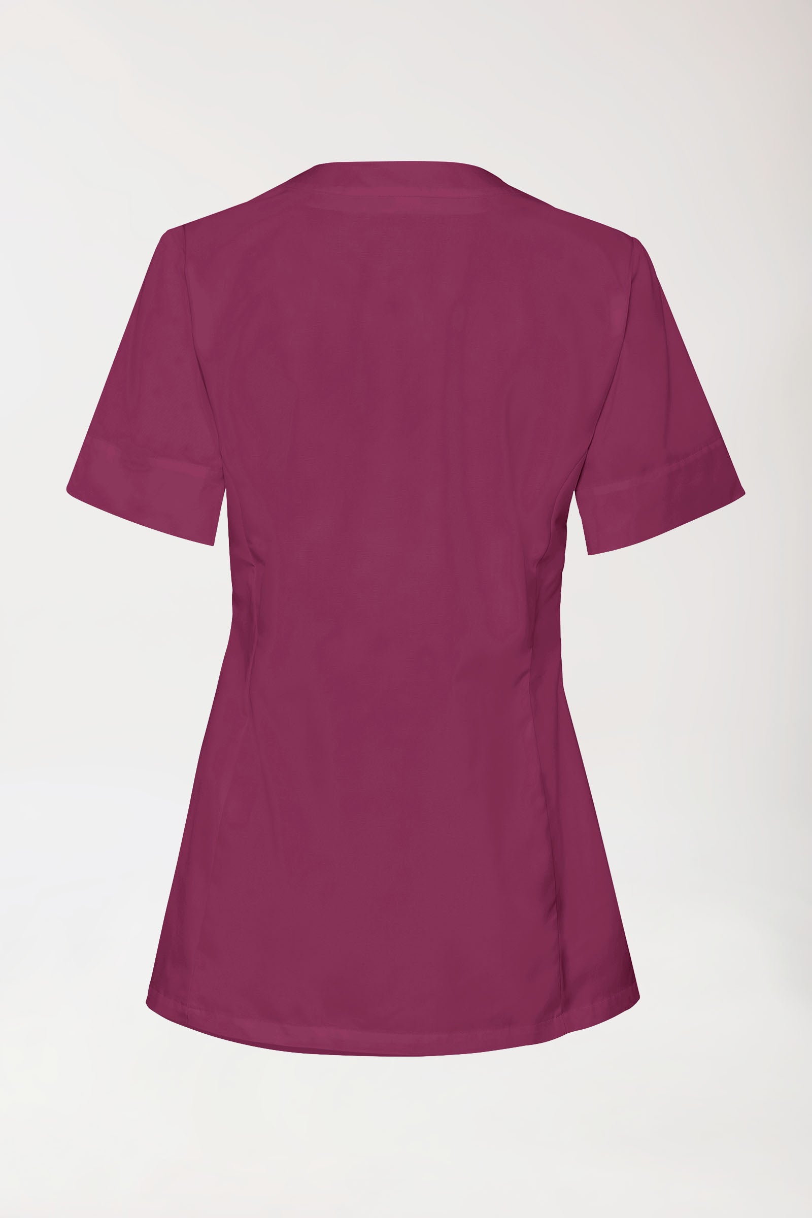 Beauty Kasack Damen - verdeckte Knopfleiste berry