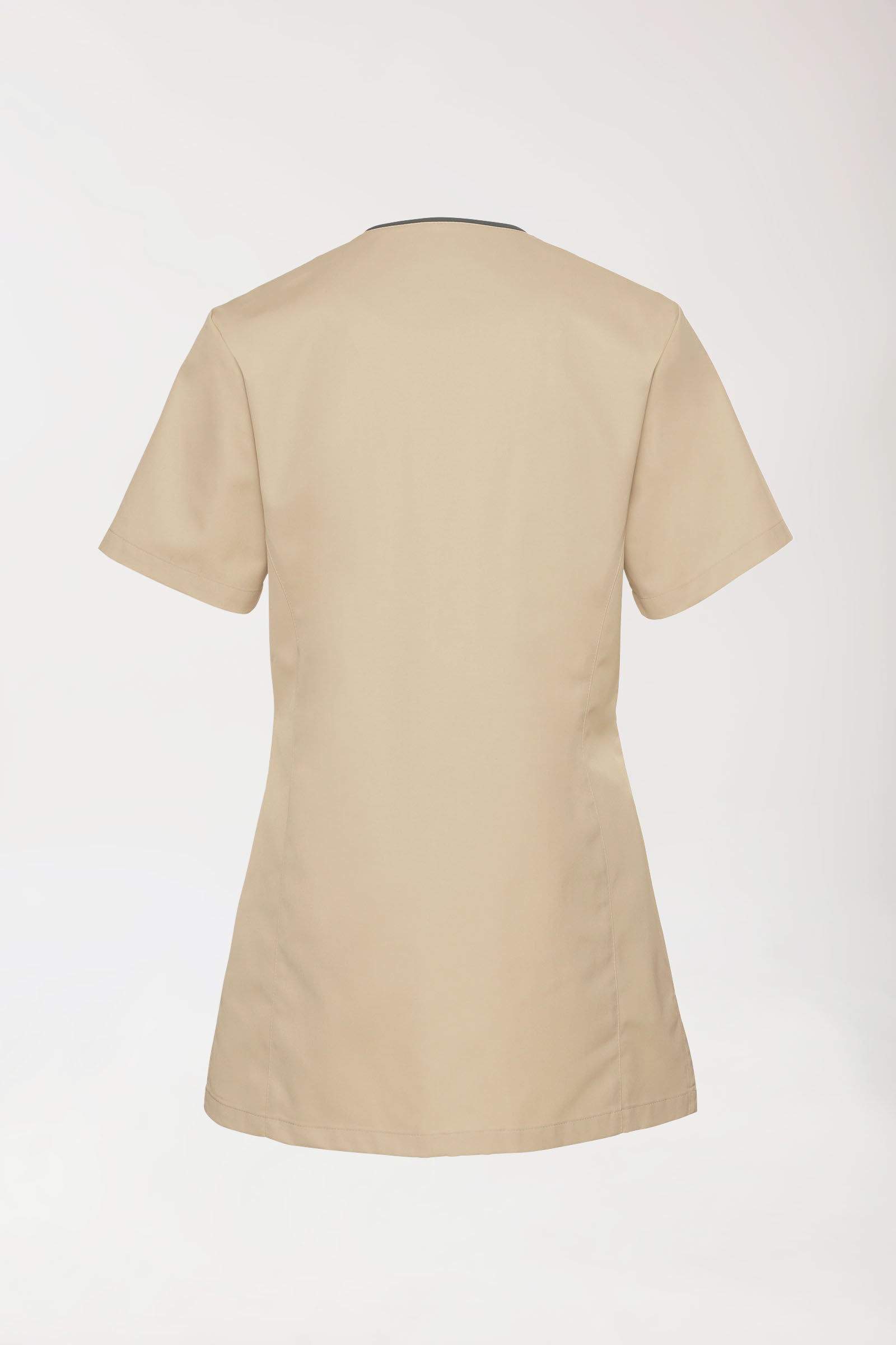 Beauty Kasack Damen - durchgeknöpft bisquit/anthrazit