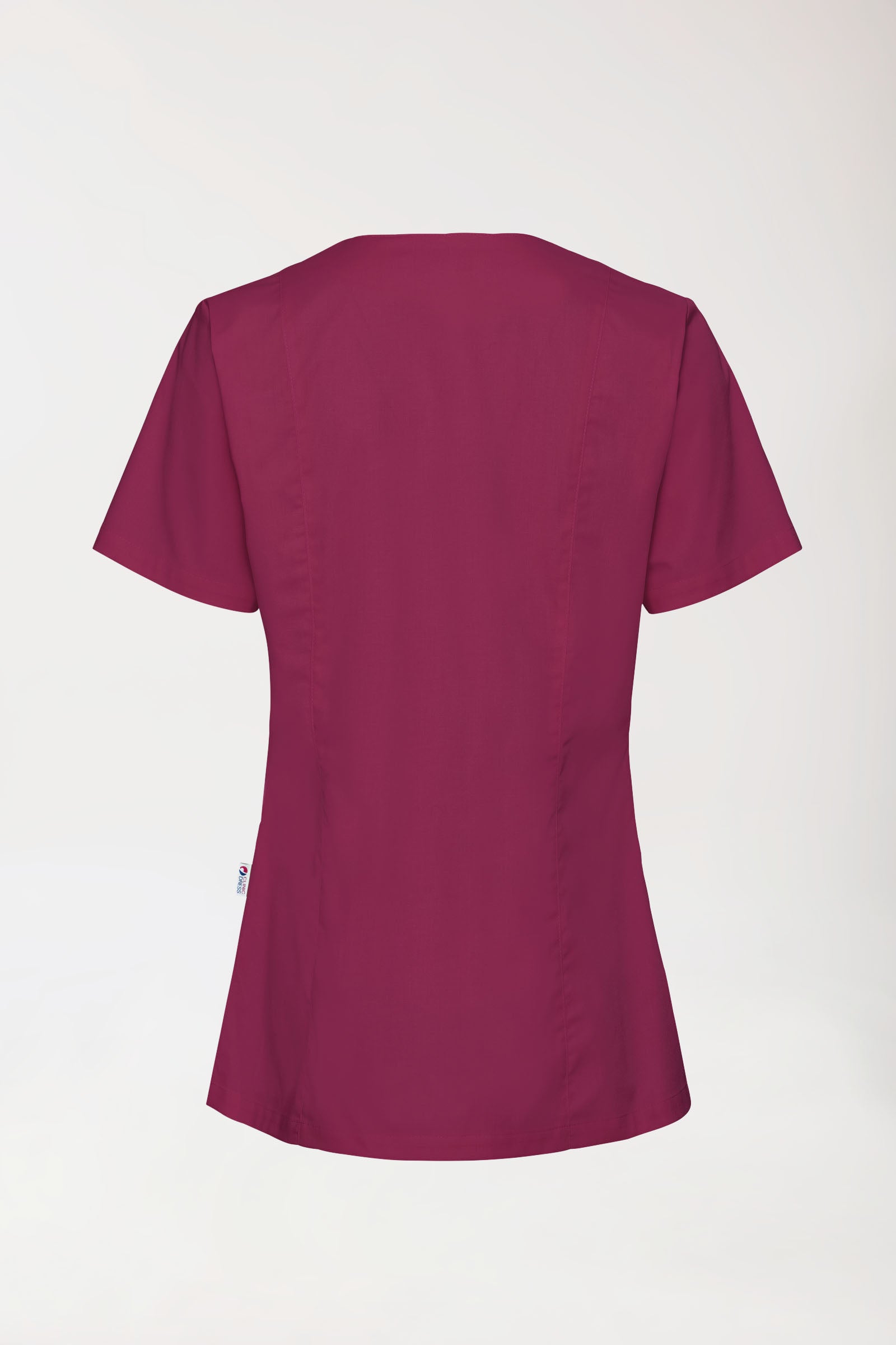 Stretch Kasack Damen - durchgeknöpft bordeaux