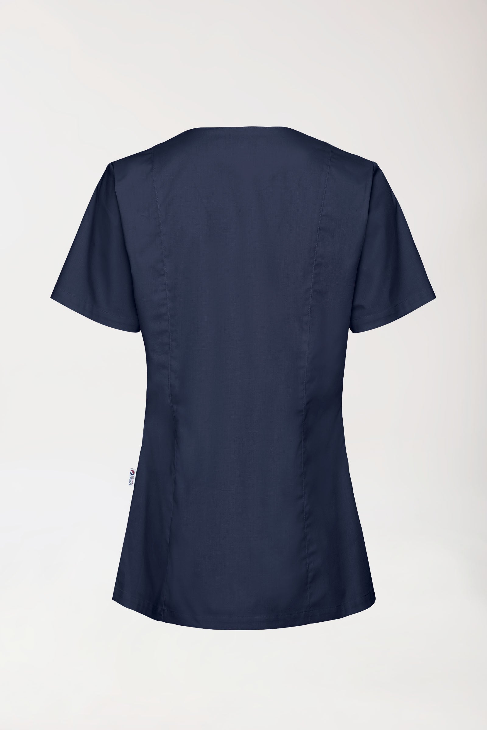 Stretch Kasack Damen - durchgeknöpft navy