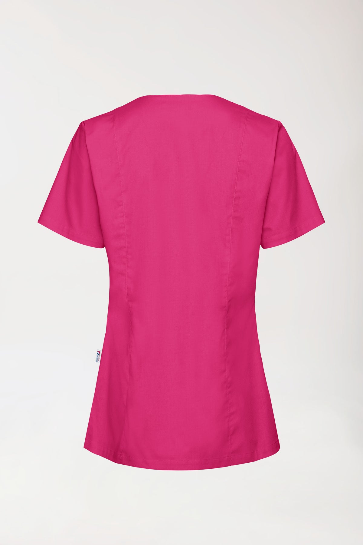 Stretch Kasack Damen - durchgeknöpft pink
