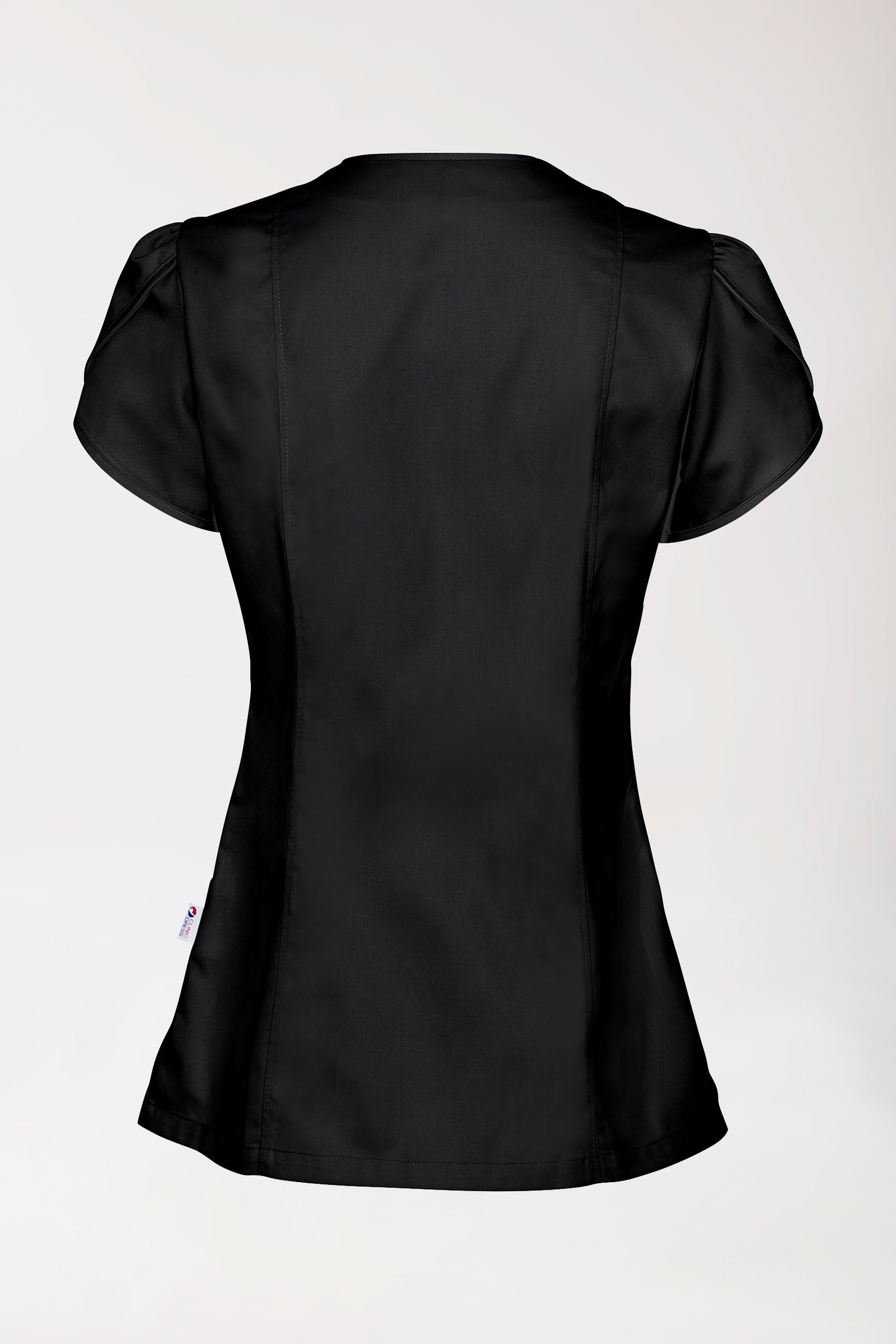 Beauty Kasack Damen - mit Puffärmel schwarz