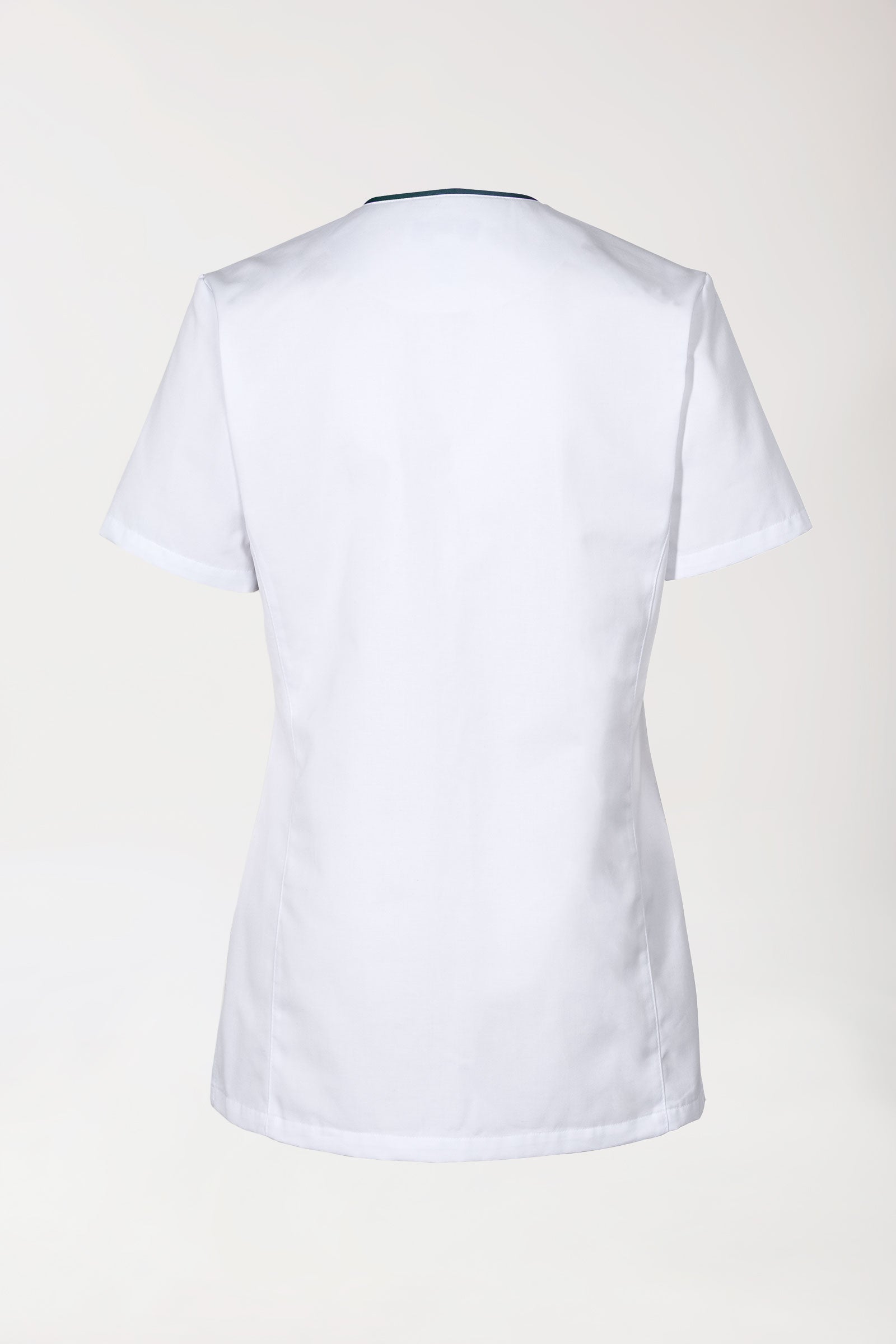 Beauty Kasack Damen - durchgeknöpft weiß/navy