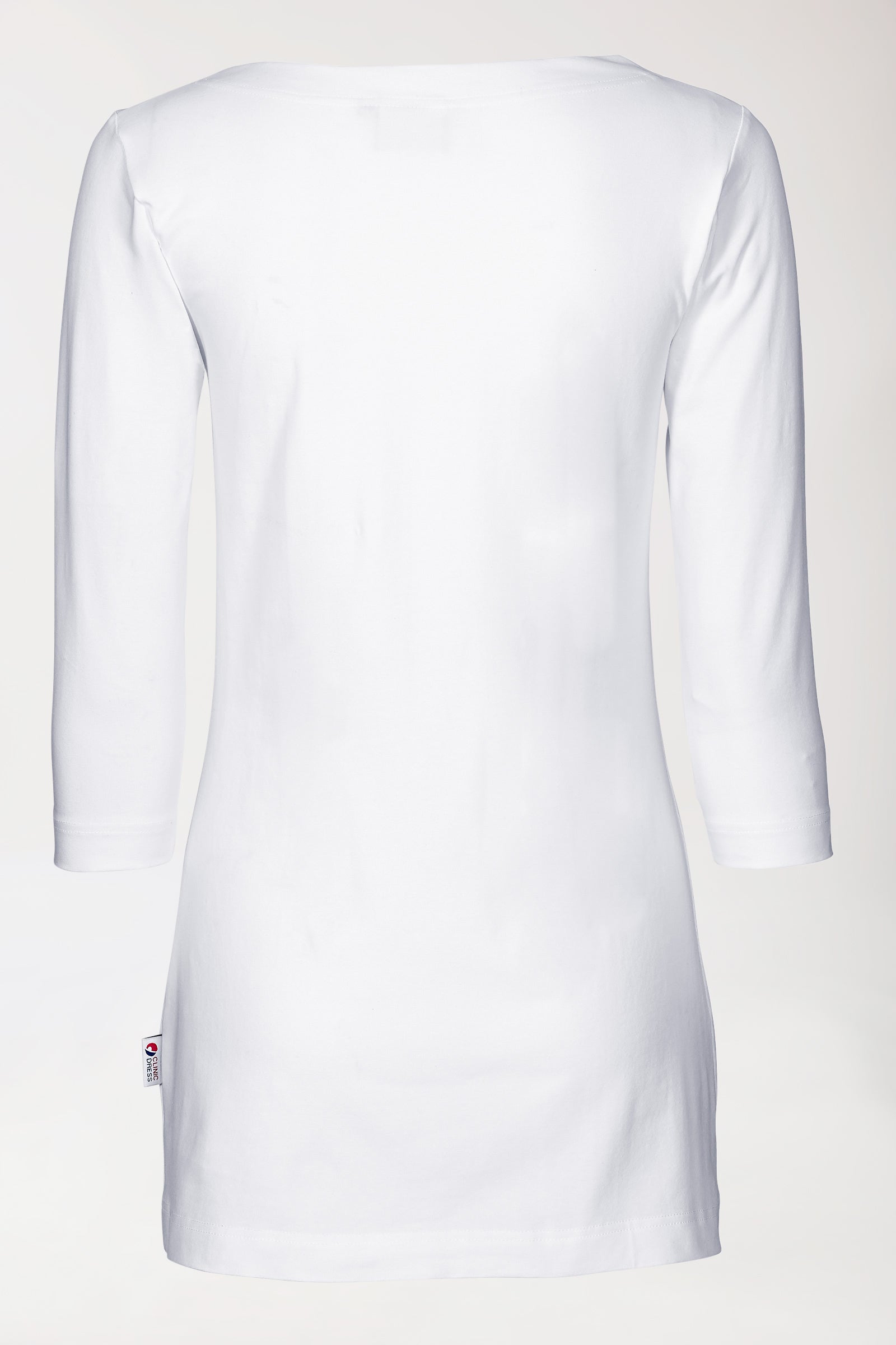 Longshirt Damen - 3/4 Arm weiß