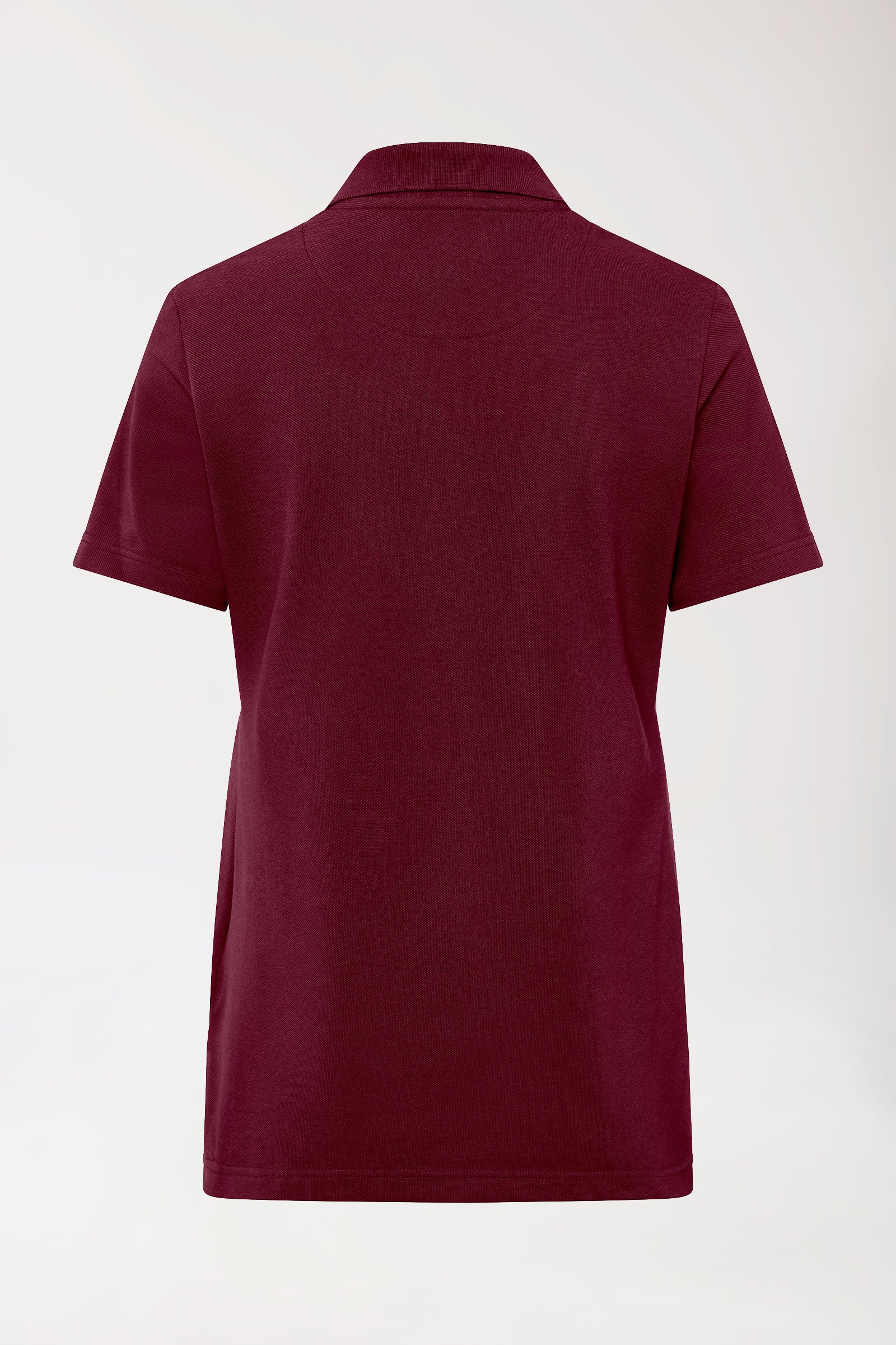 CORE Shirt Damen - Polokragen bordeaux, Rückansicht