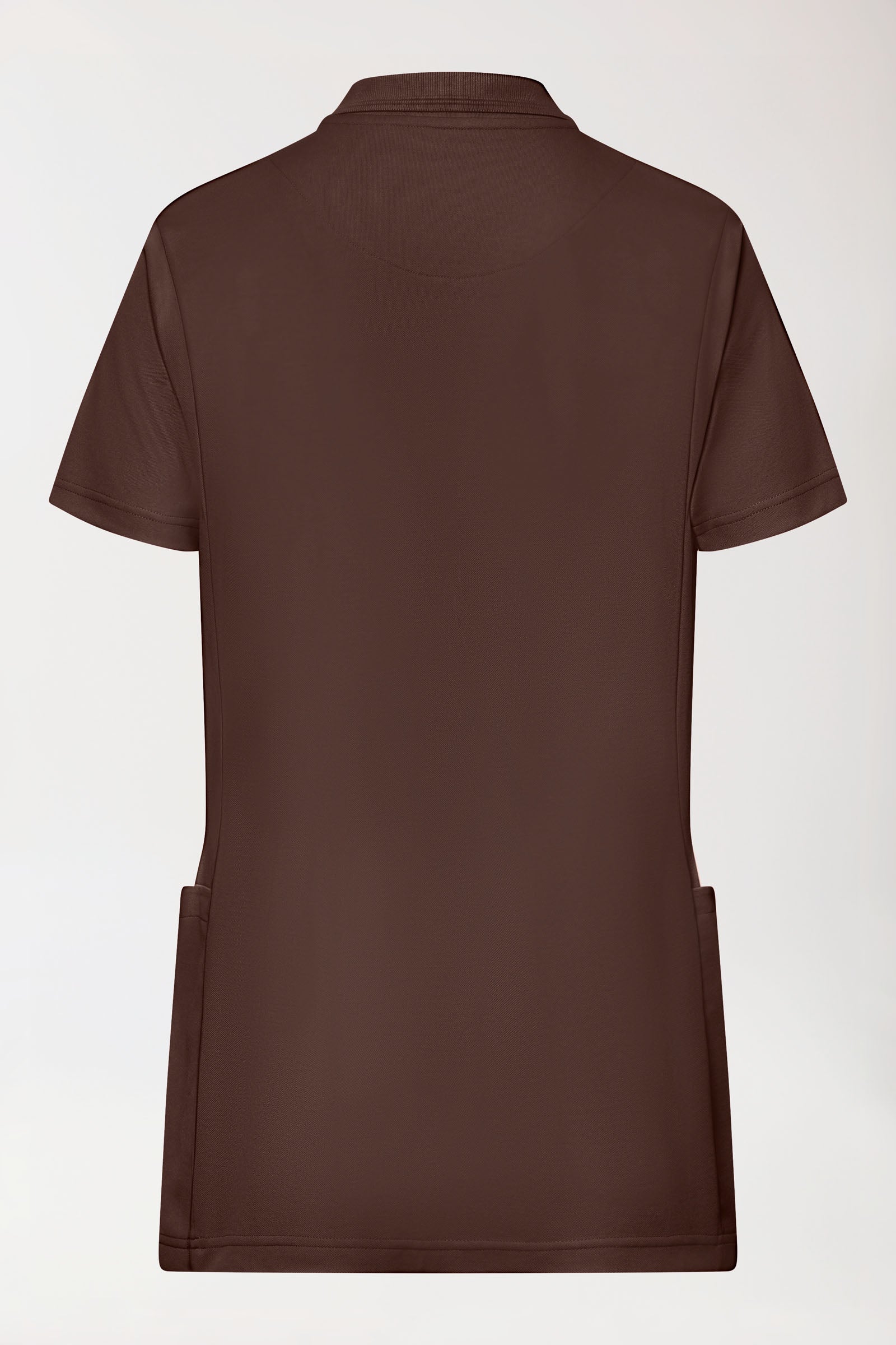 COMFY FLEX Stretch Schlupfkasack Damen - Polokragen coffee