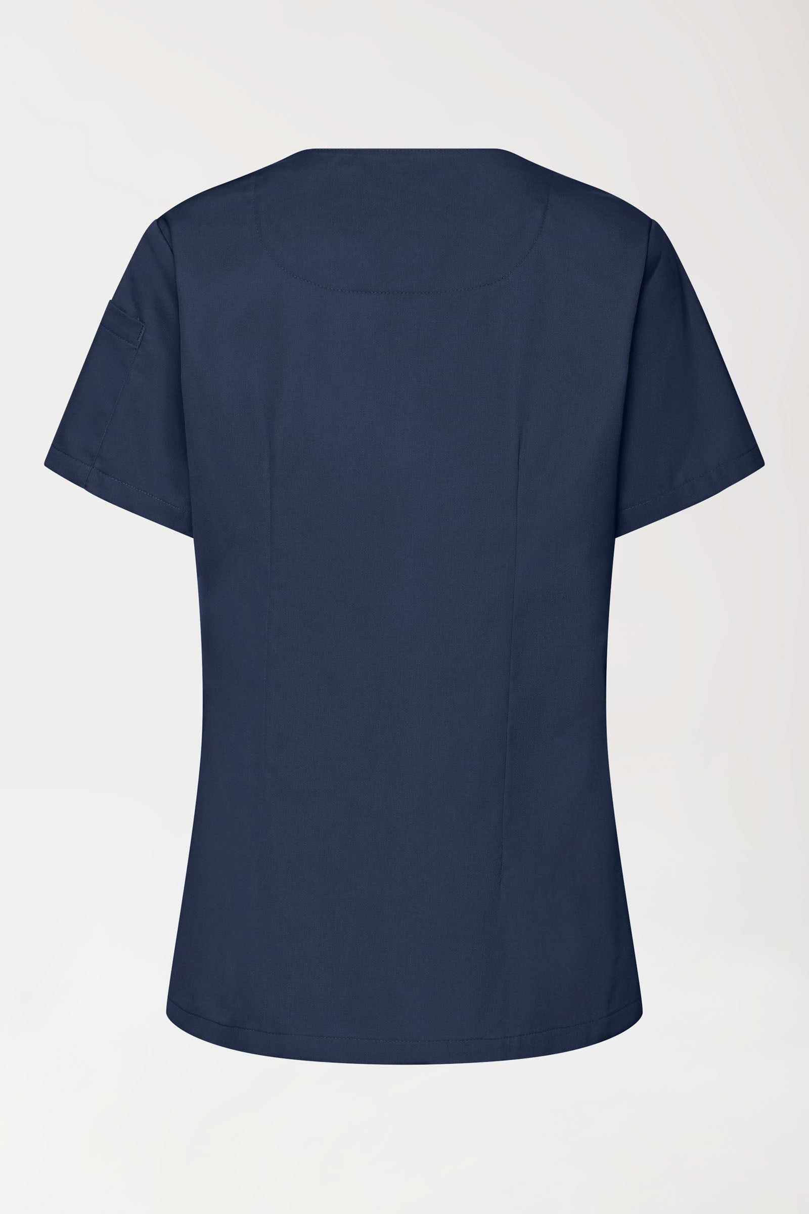 GREEN Stretch Schlupfkasack Damen - V-Ausschnitt navy, Rückansicht