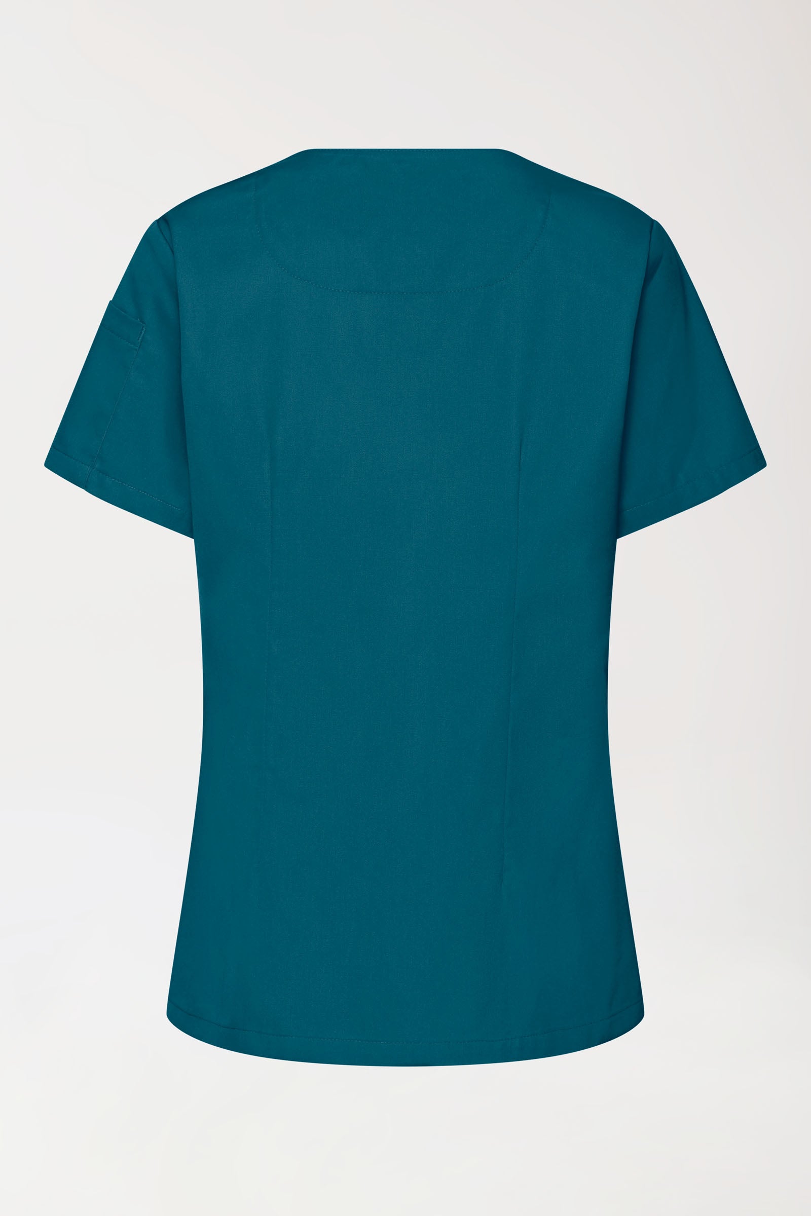 GREEN Stretch Schlupfkasack Damen - V-Ausschnitt petrol