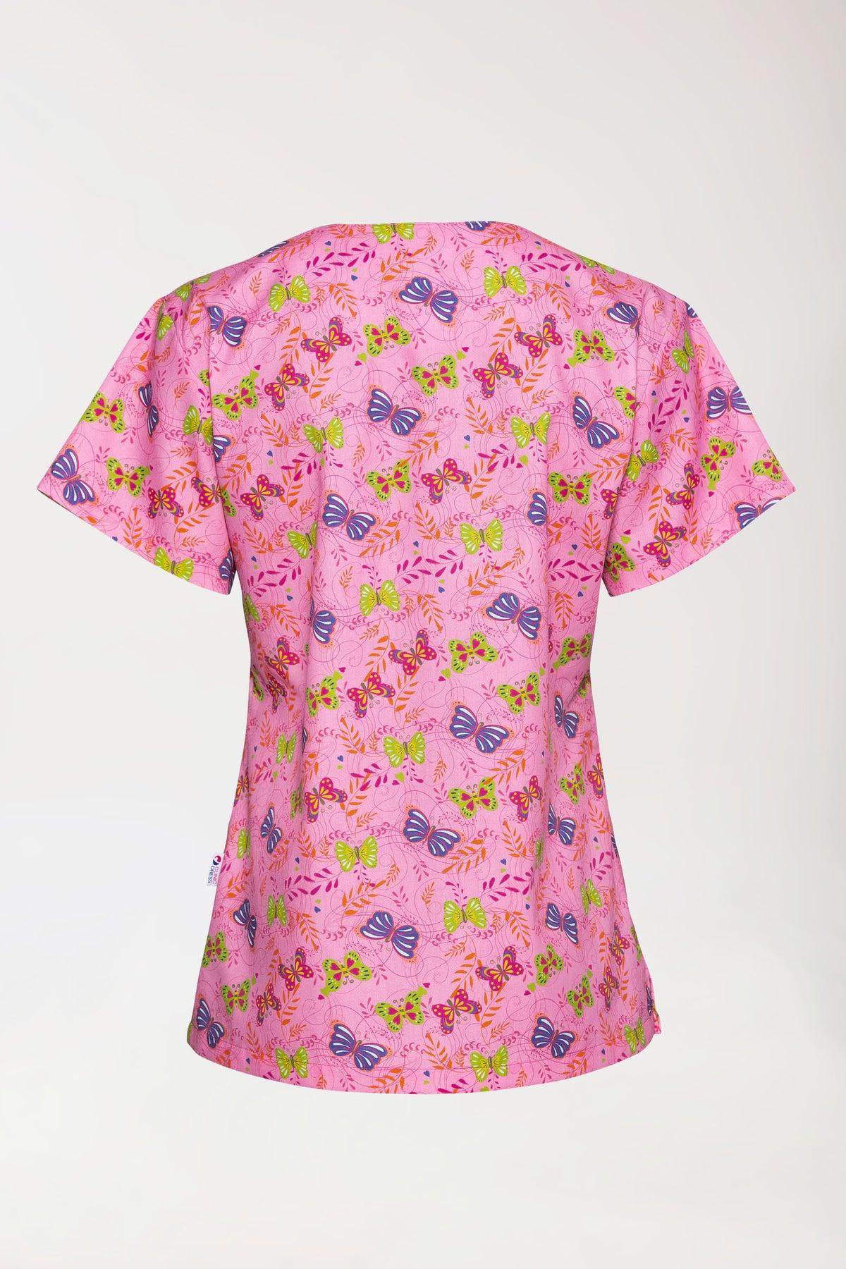 Leichter Schlupfkasack Damen - Alloverprint rosy pink/bunt