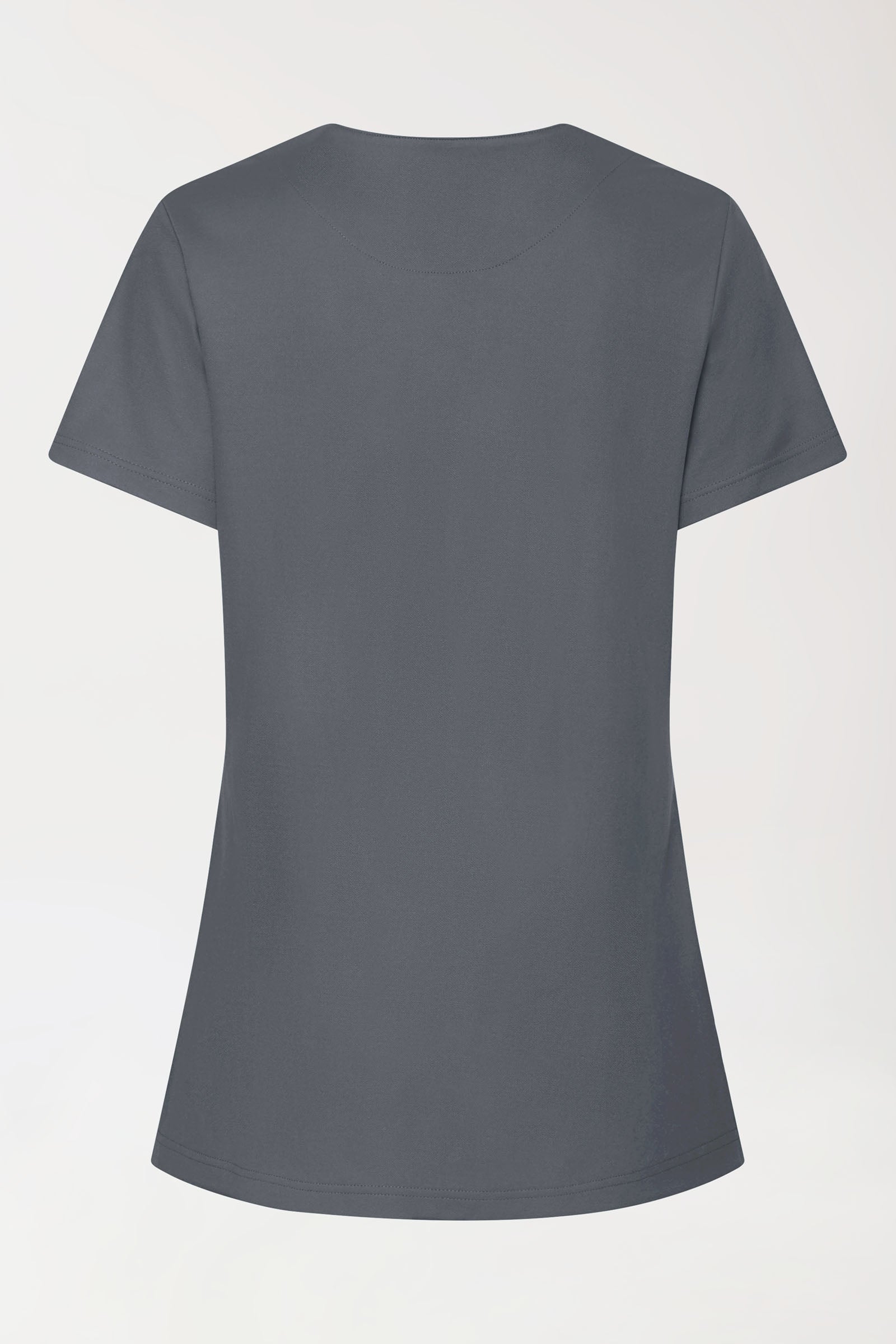 COMFY FLEX Stretch Schlupfkasack Damen - mit Druckknöpfen steingrau