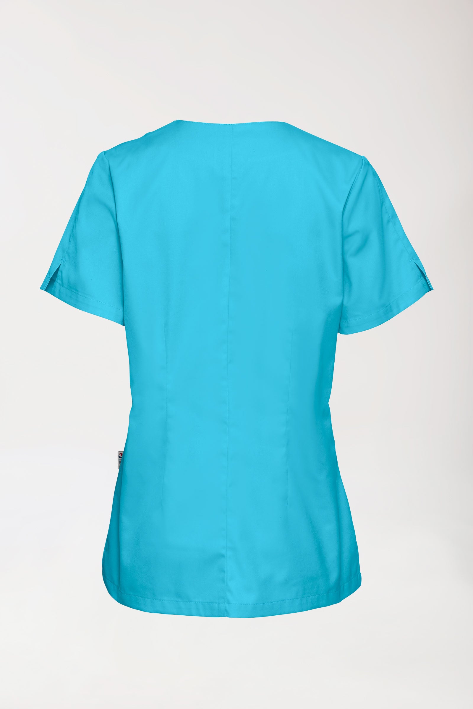 CORE Schlupfkasack Damen curved fit - mit Druckknöpfen türkis