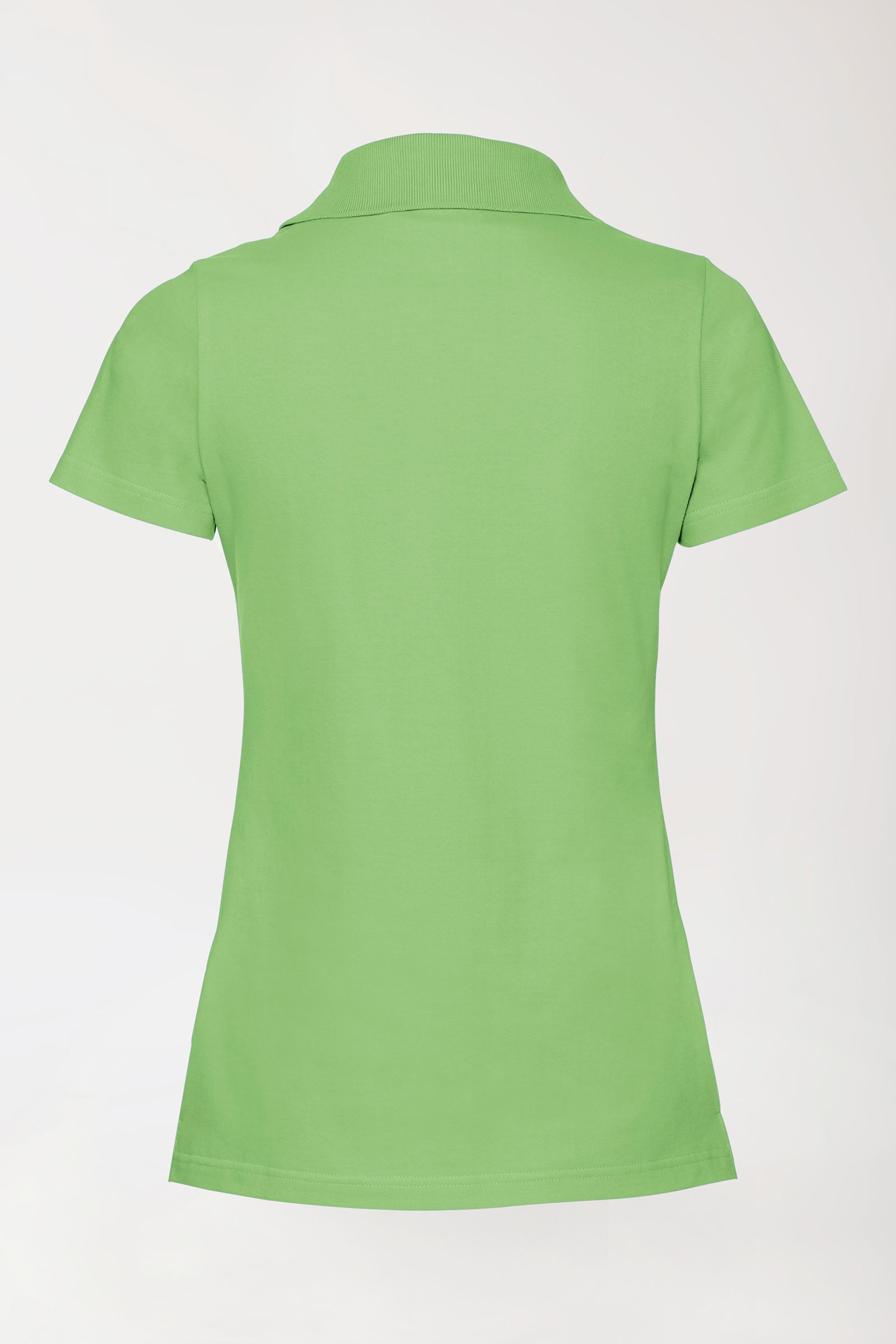 Stretch Shirt Damen - Polokragen apfelgrün