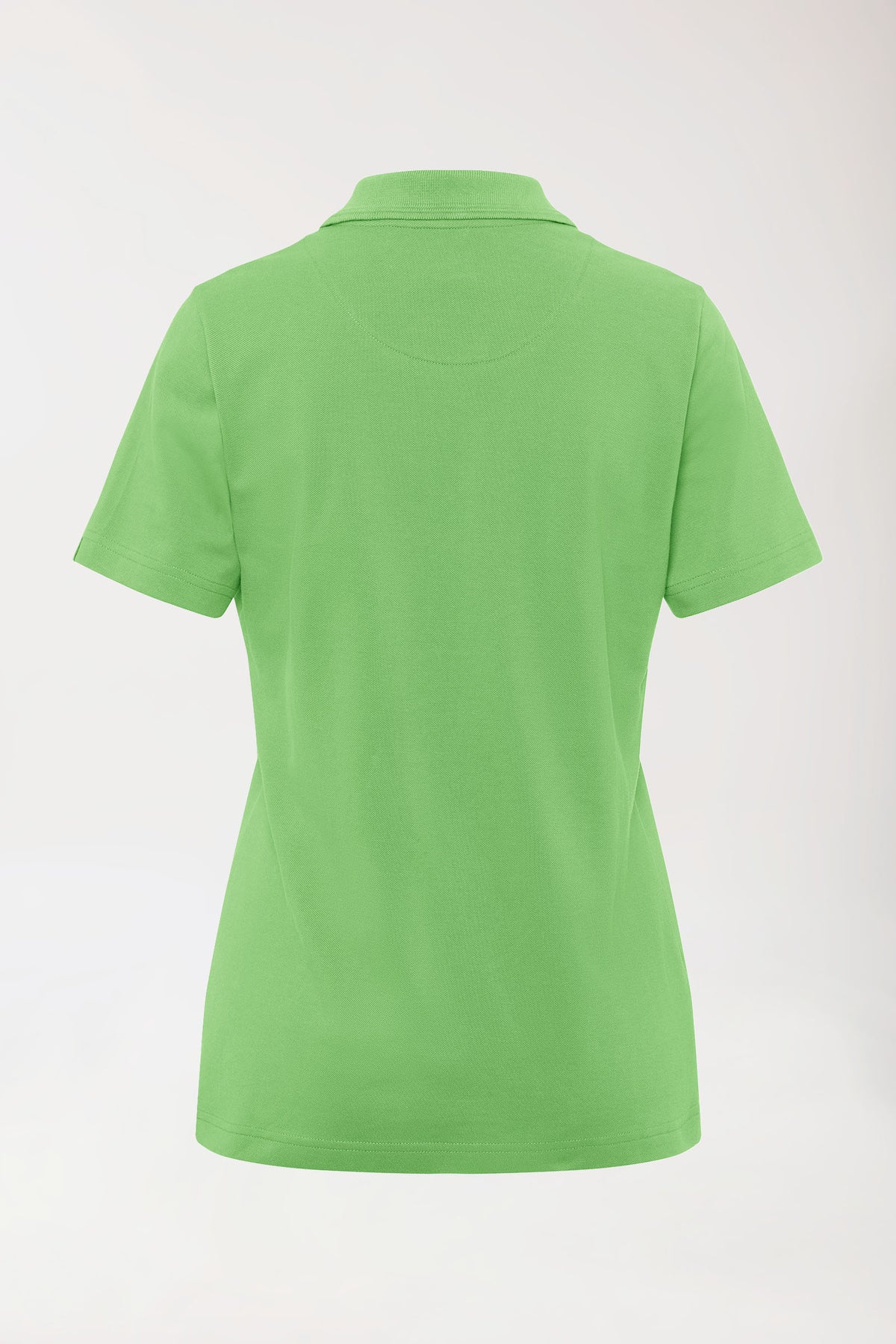 COMFY FLEX Stretch Shirt Damen - Polokragen apfelgrün, Rückansicht