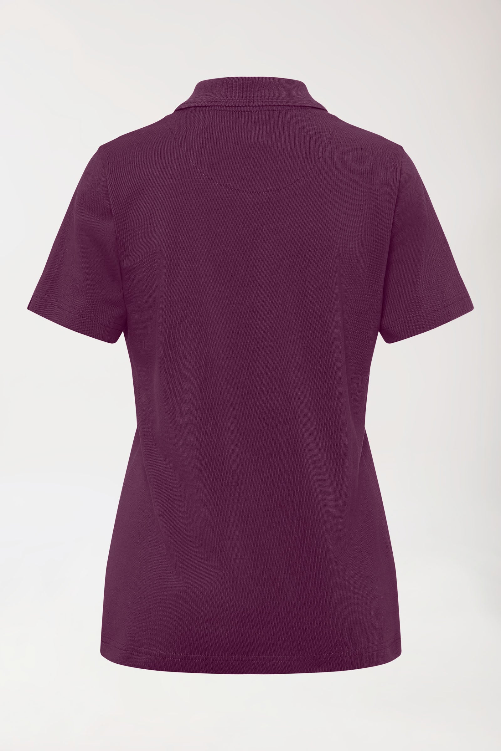 COMFY FLEX Stretch Shirt Damen - Polokragen pflaume