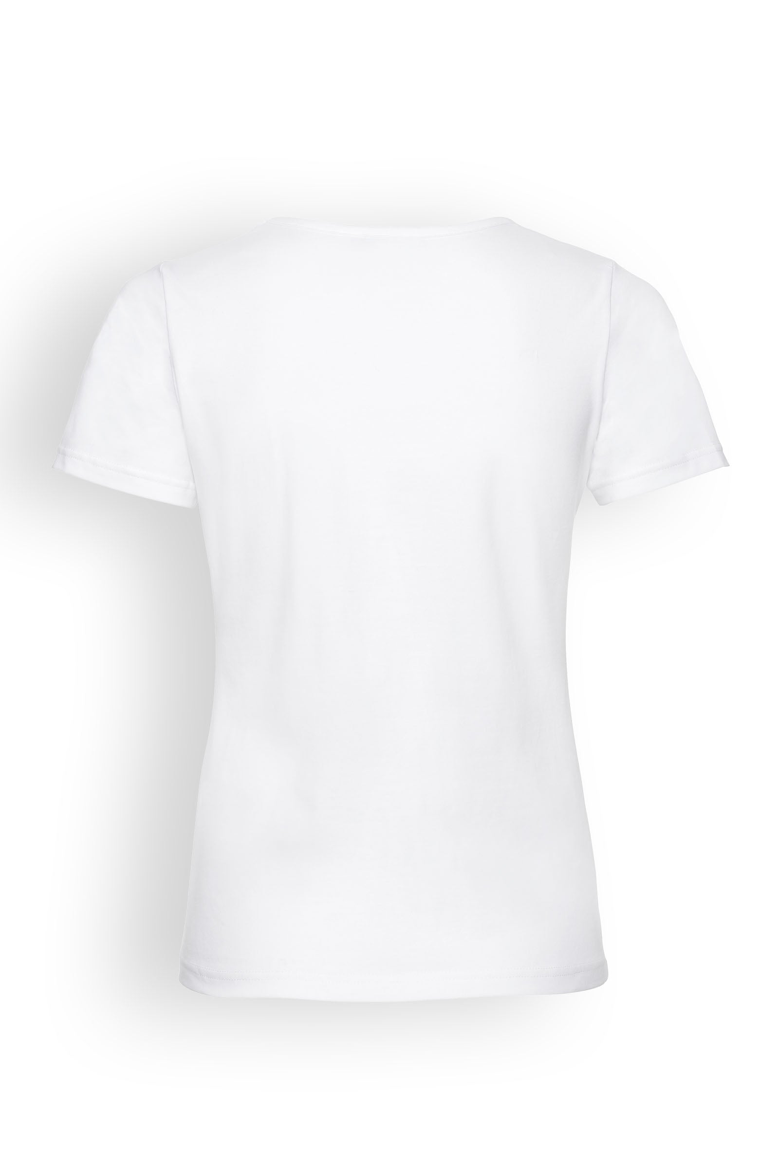 Baumwoll Shirts Damen Doppelpack - 1/2 Arm weiß, Rückansicht