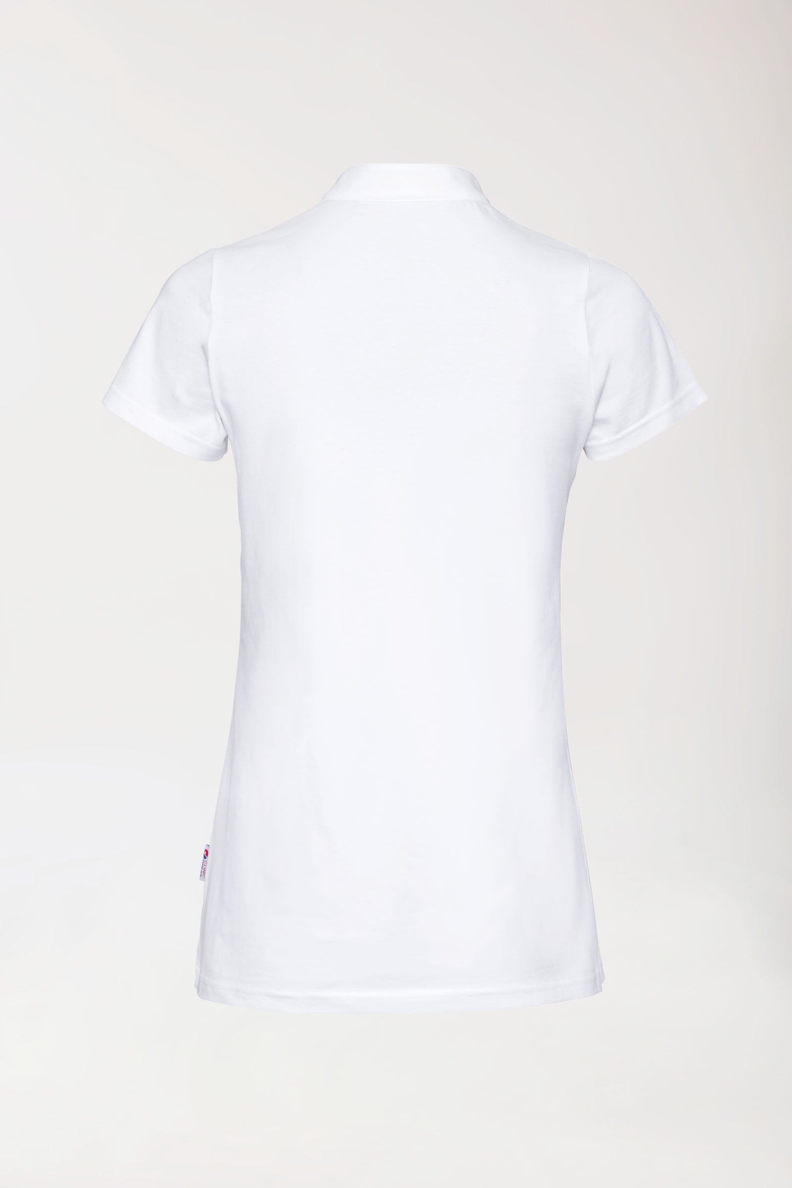 Stretch Shirt Damen - Stehkragen weiß