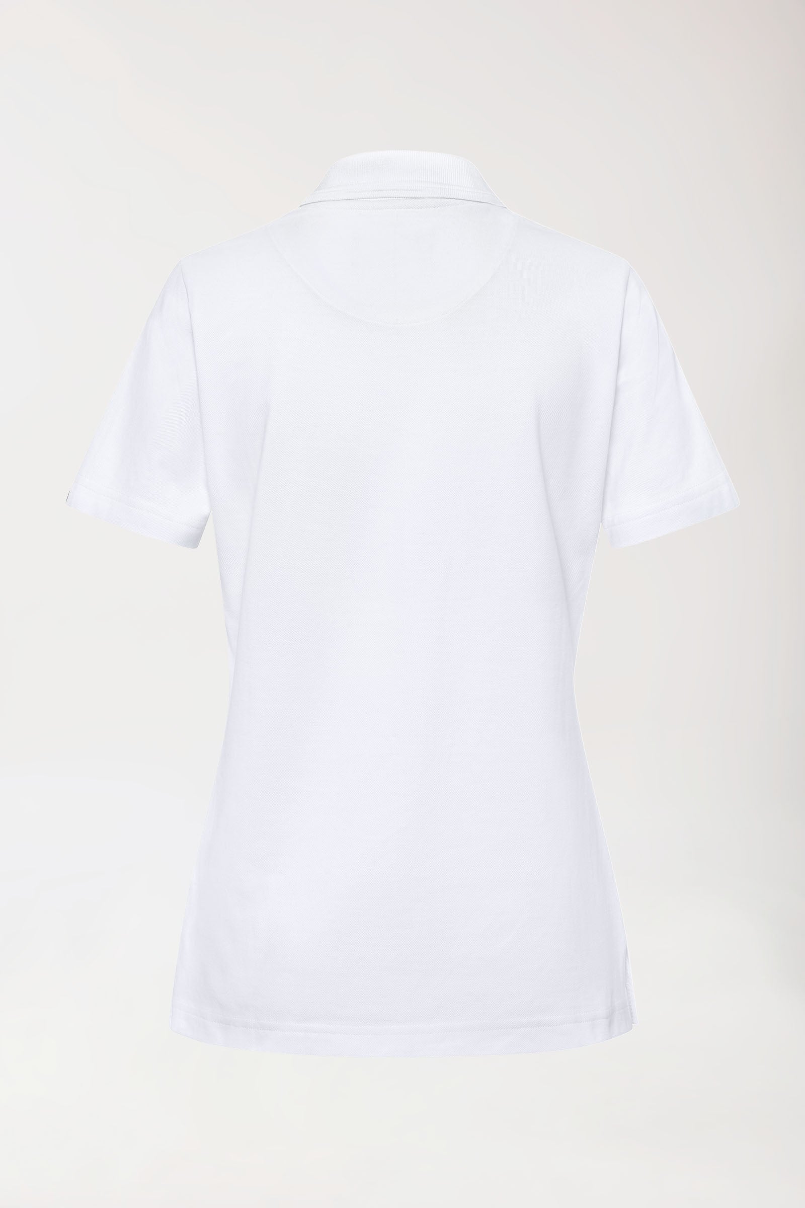 COMFY FLEX Stretch Shirt Damen - Polokragen weiß