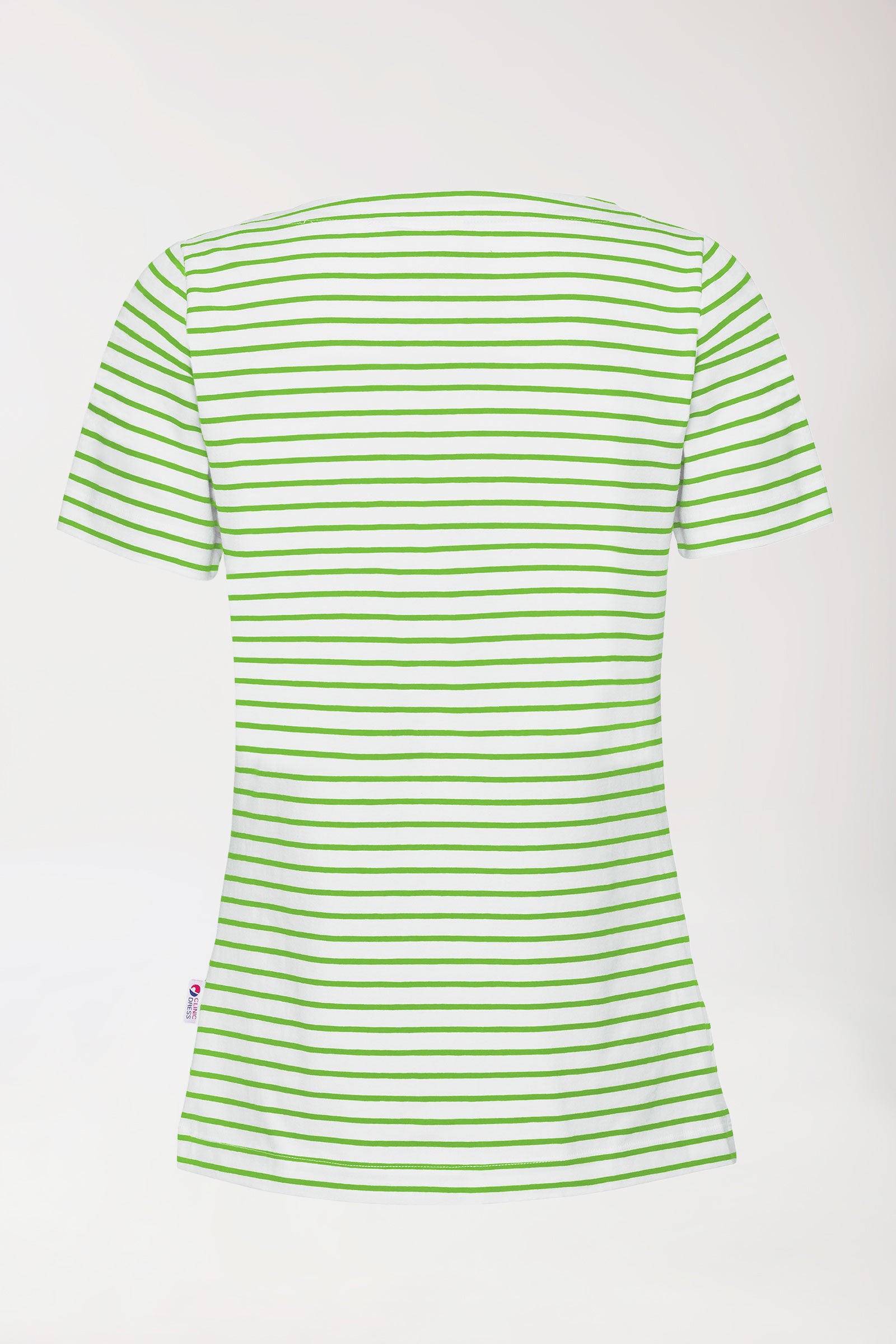 Shirt Damen - 1/2 Arm weiß/apfelgrün