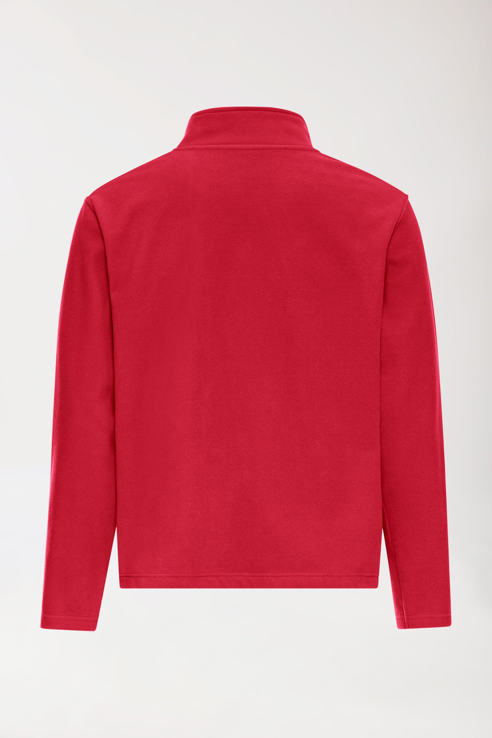 Fleecejacke Herren - Stehkragen rot