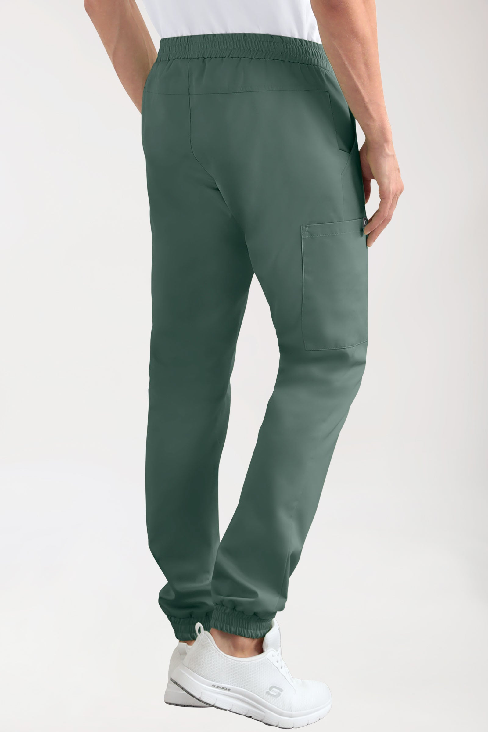 CORE Cargohose Herren - Jogpants Style dunkelgrün