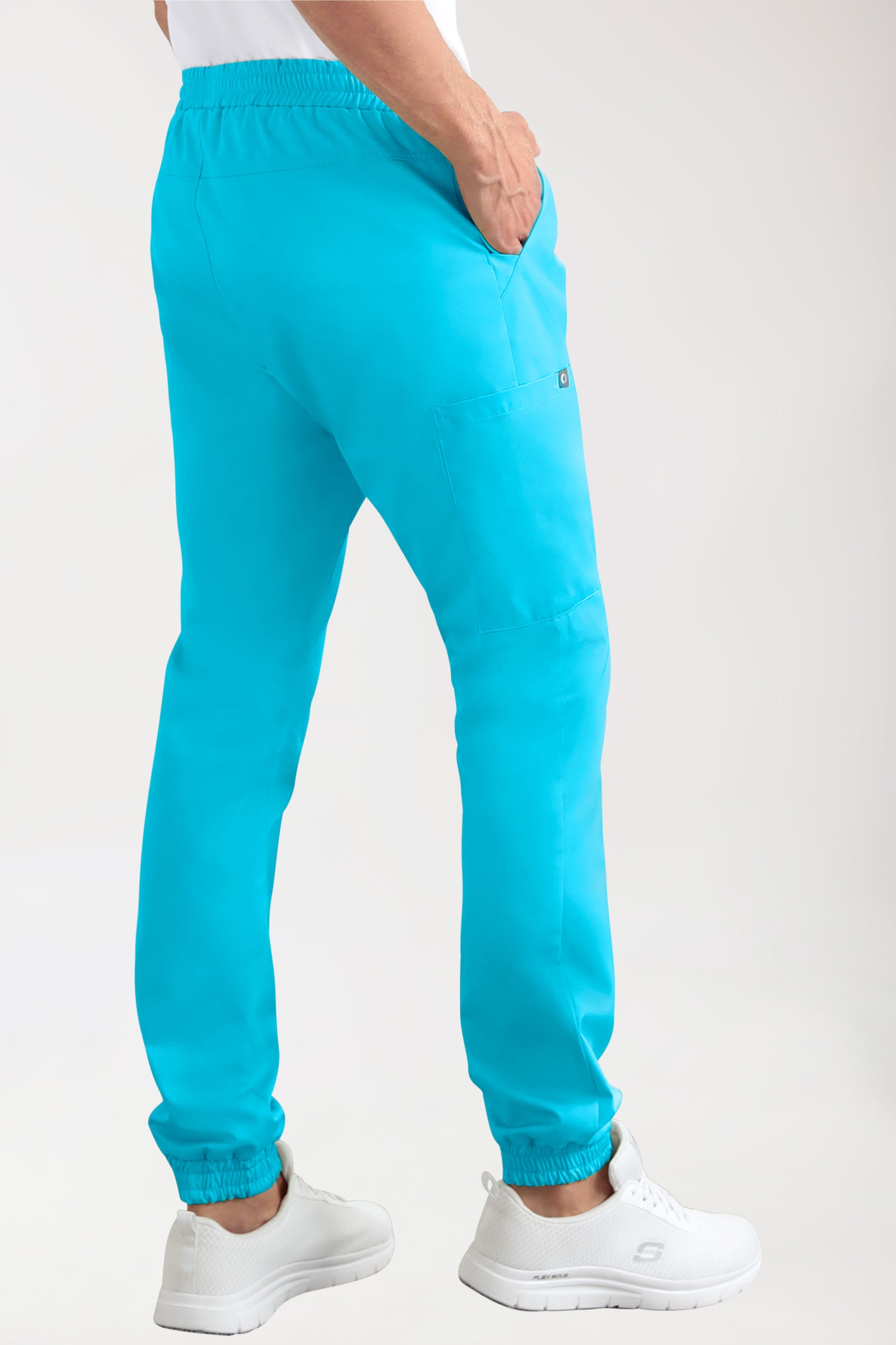 CORE Cargohose Herren - Jogpants Style türkis