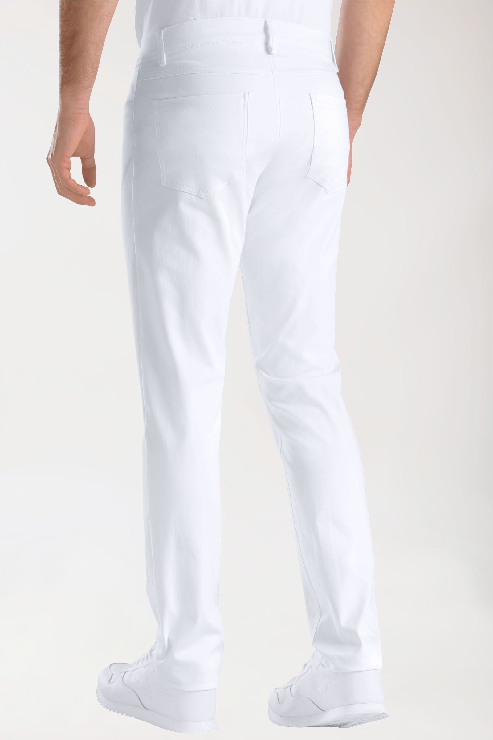 COMFY FLEX 5-Pocket Hose Herren - schlankes Bein weiß