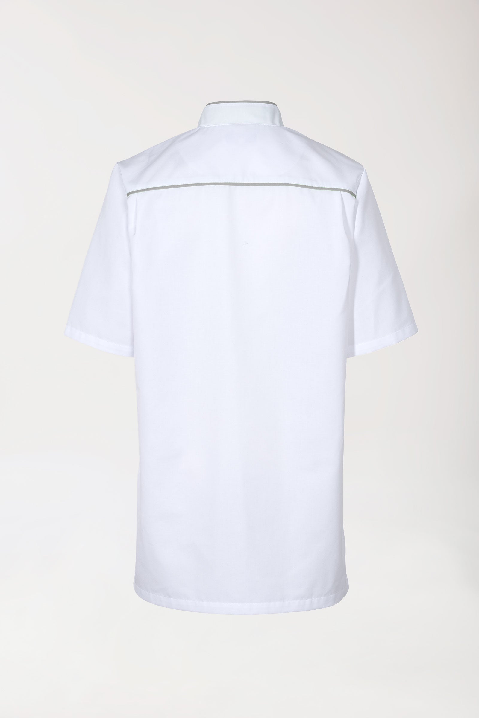 Longkasack Weiß Grau Herren