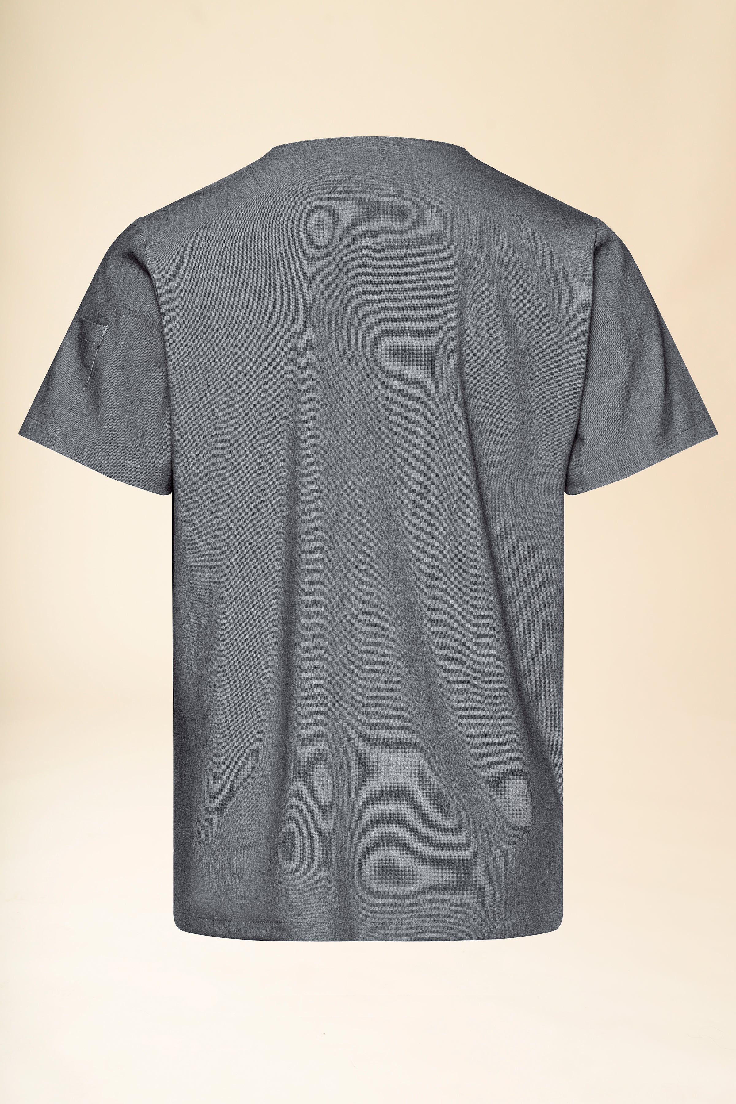 KAERE Schlupfkasack Herren - V-Ausschnitt grau melange