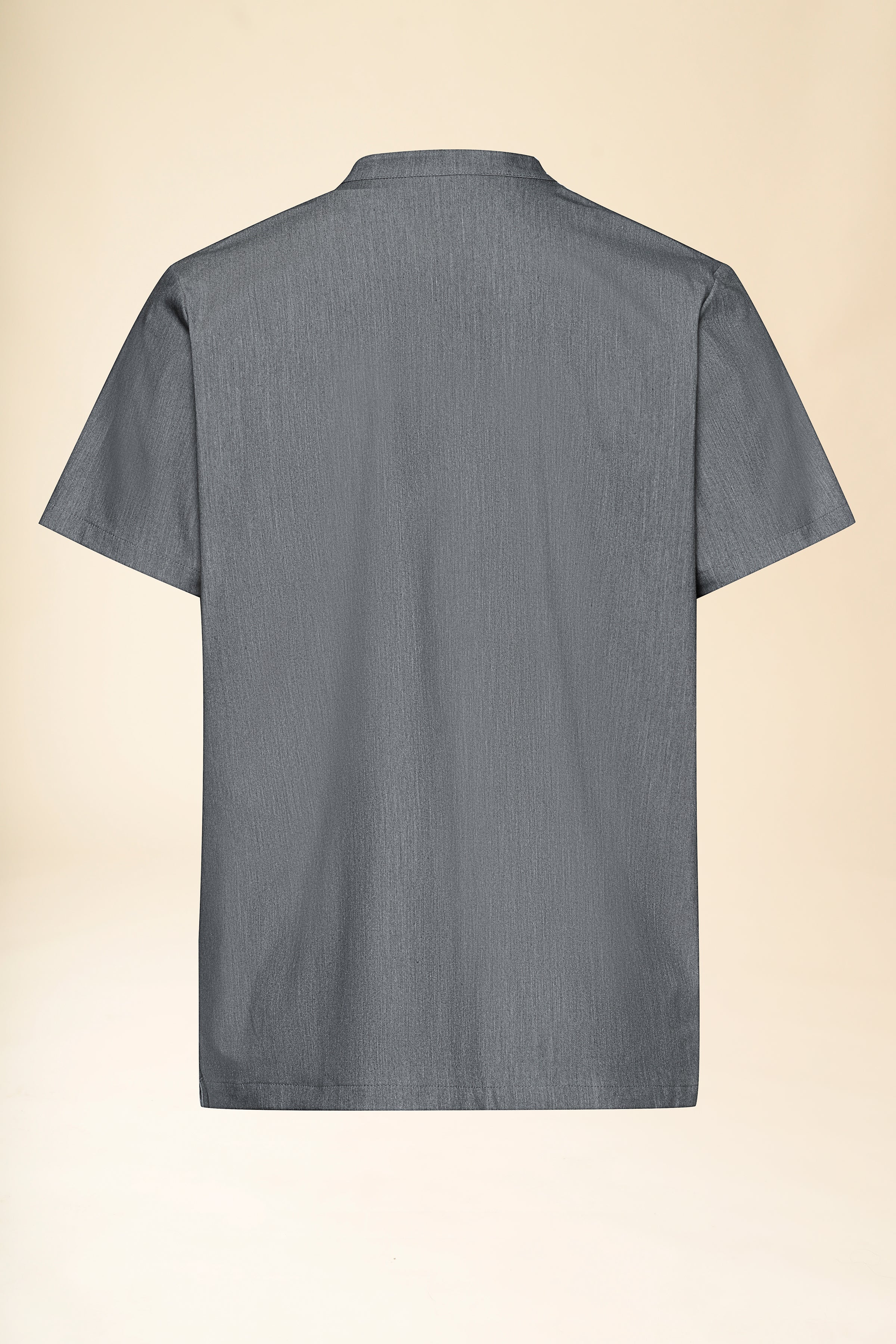 KAERE Schlupfkasack Herren - Stehkragen grau melange