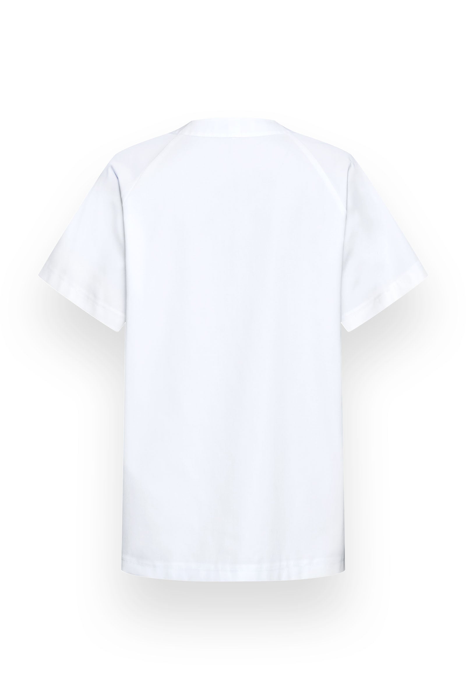 DER Kasack-Kasack V-Ausschnitt Unisex weiß, Rückansicht