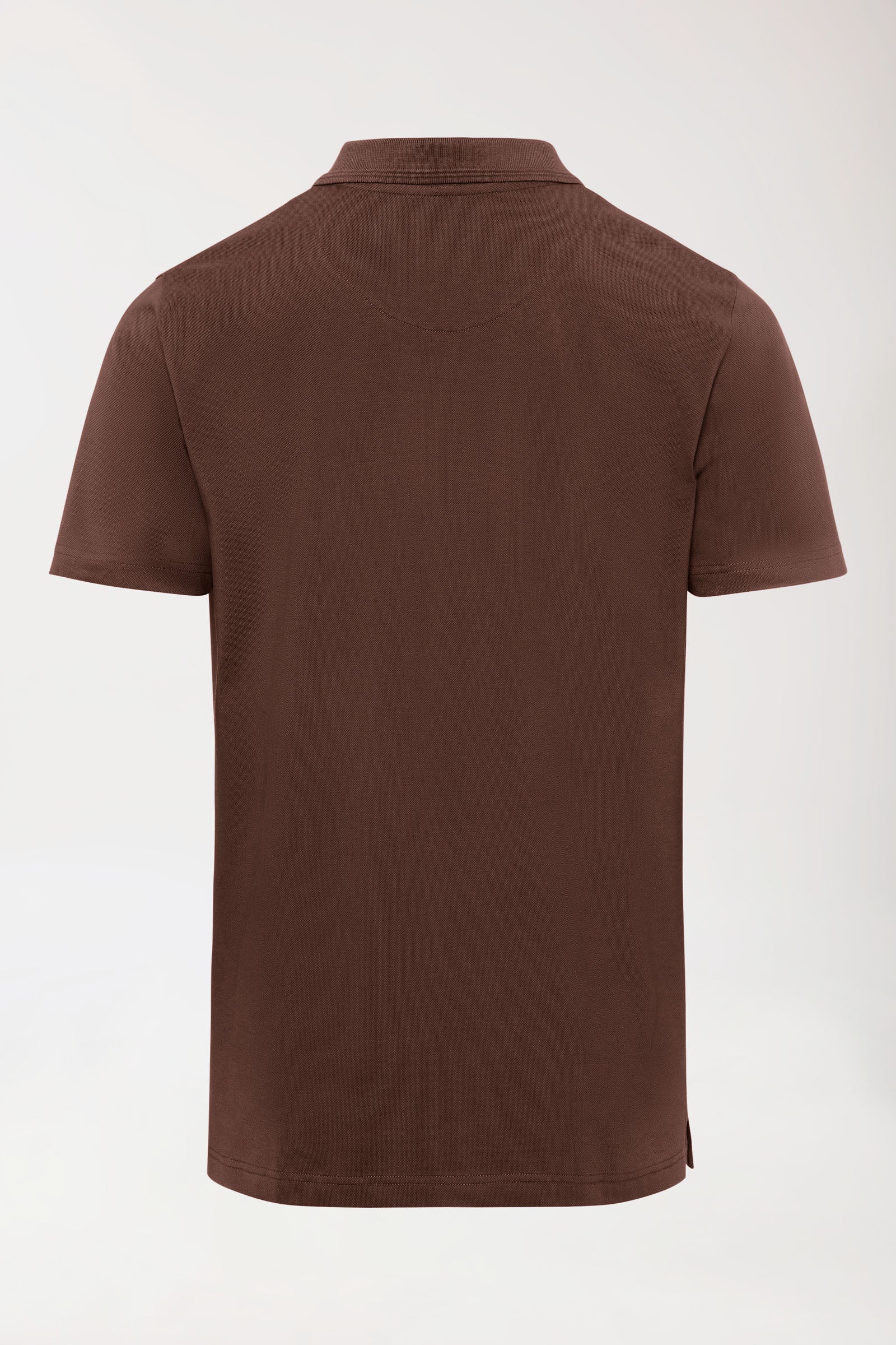 COMFY FLEX Stretch Shirt Herren - Polokragen coffee