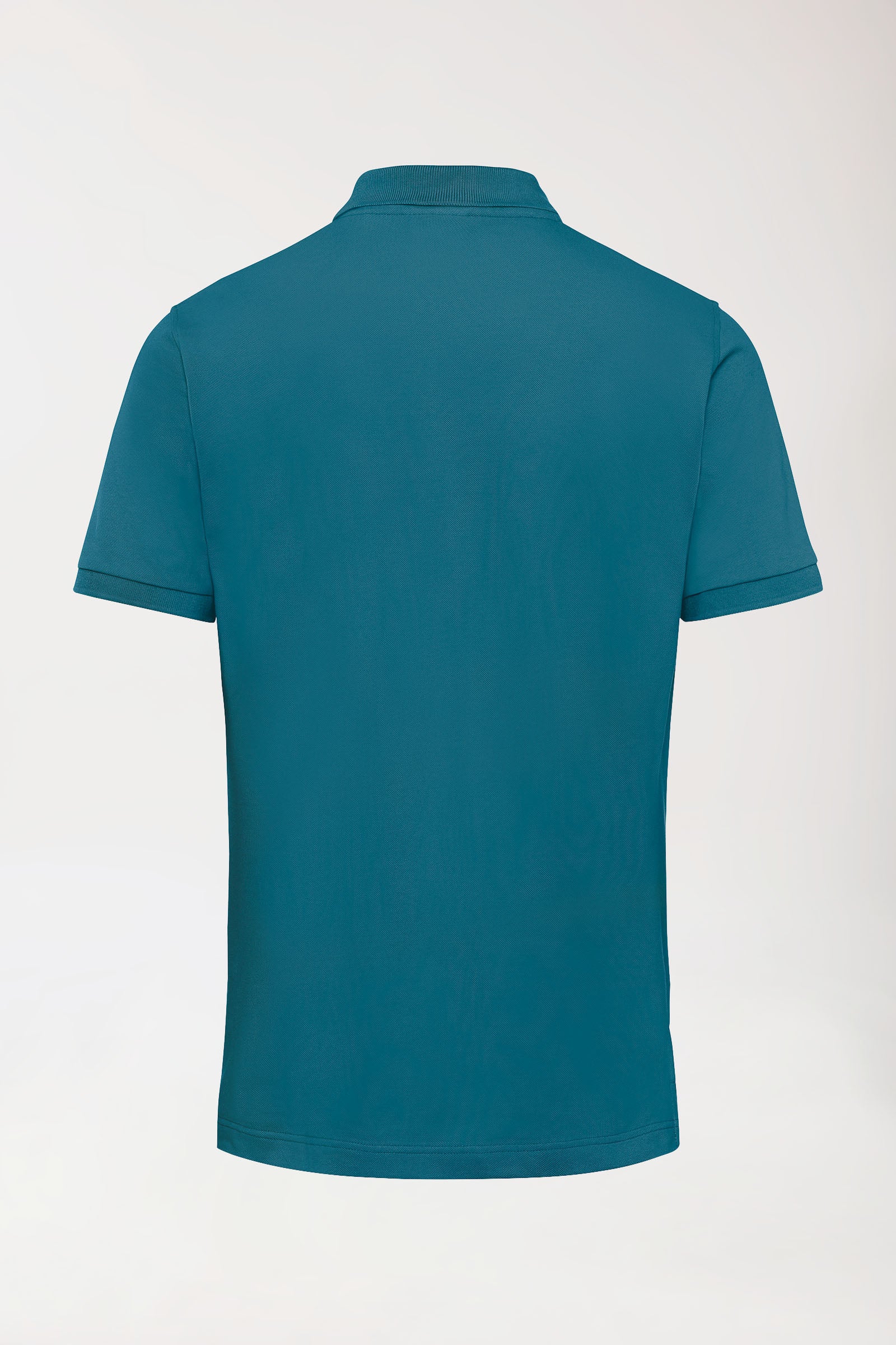 Stretch Shirt Herren - Polokragen petrol, Rückansicht