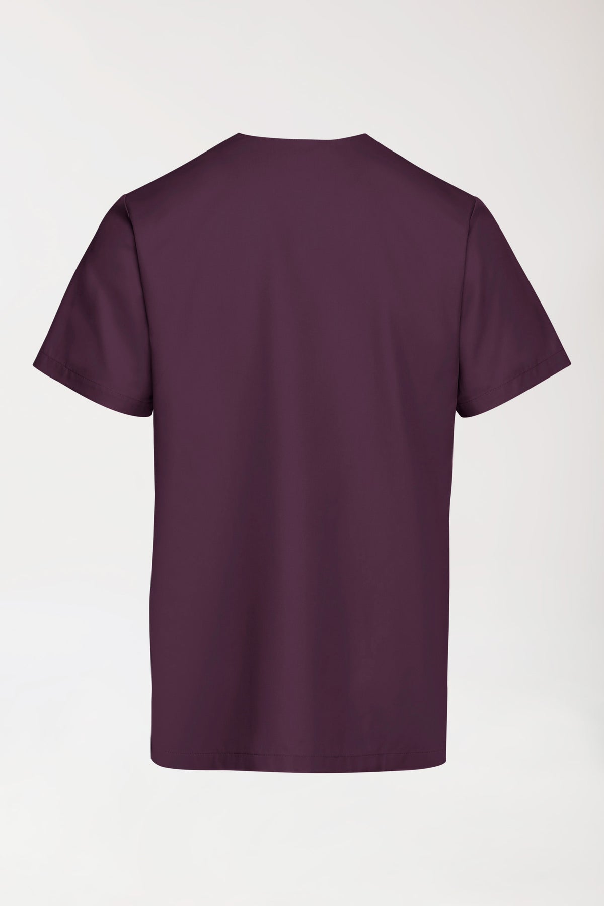 TENCEL™ Schlupfkasack Herren - V-Ausschnitt black berry, Rückansicht