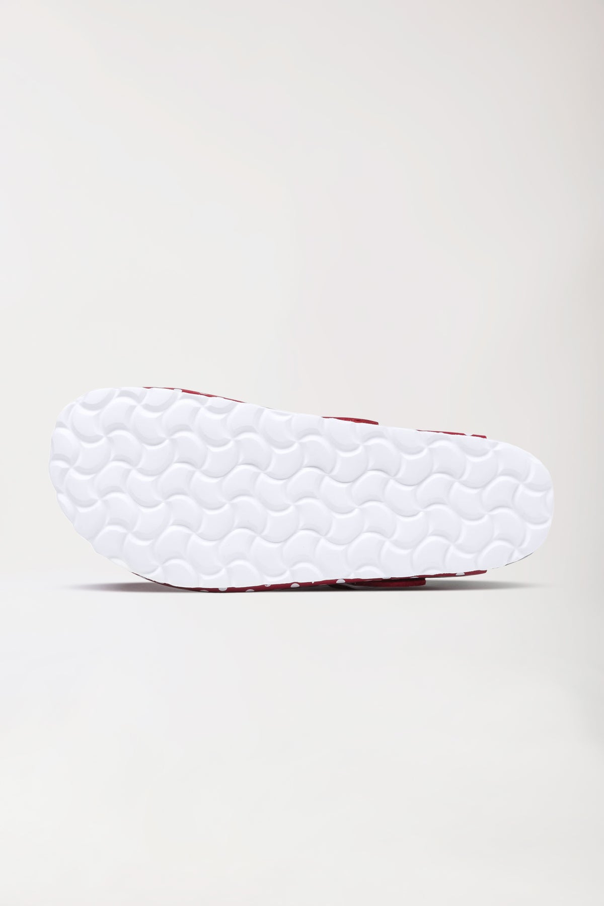 Damen Clog rot/weiß, Rückansicht