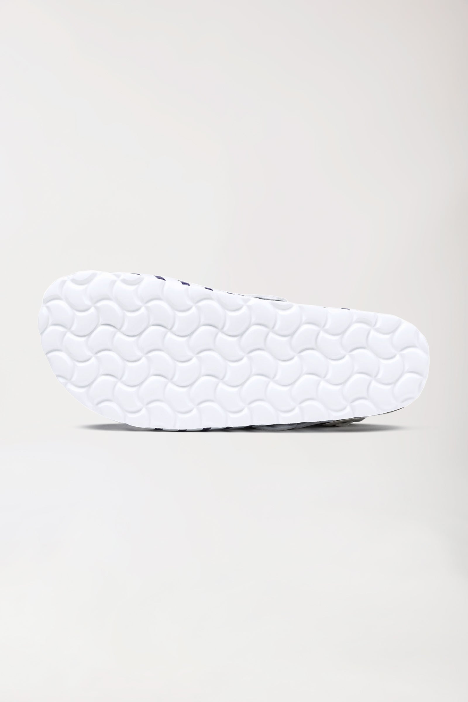 Damen Clog weiß/marine/rot, Rückansicht