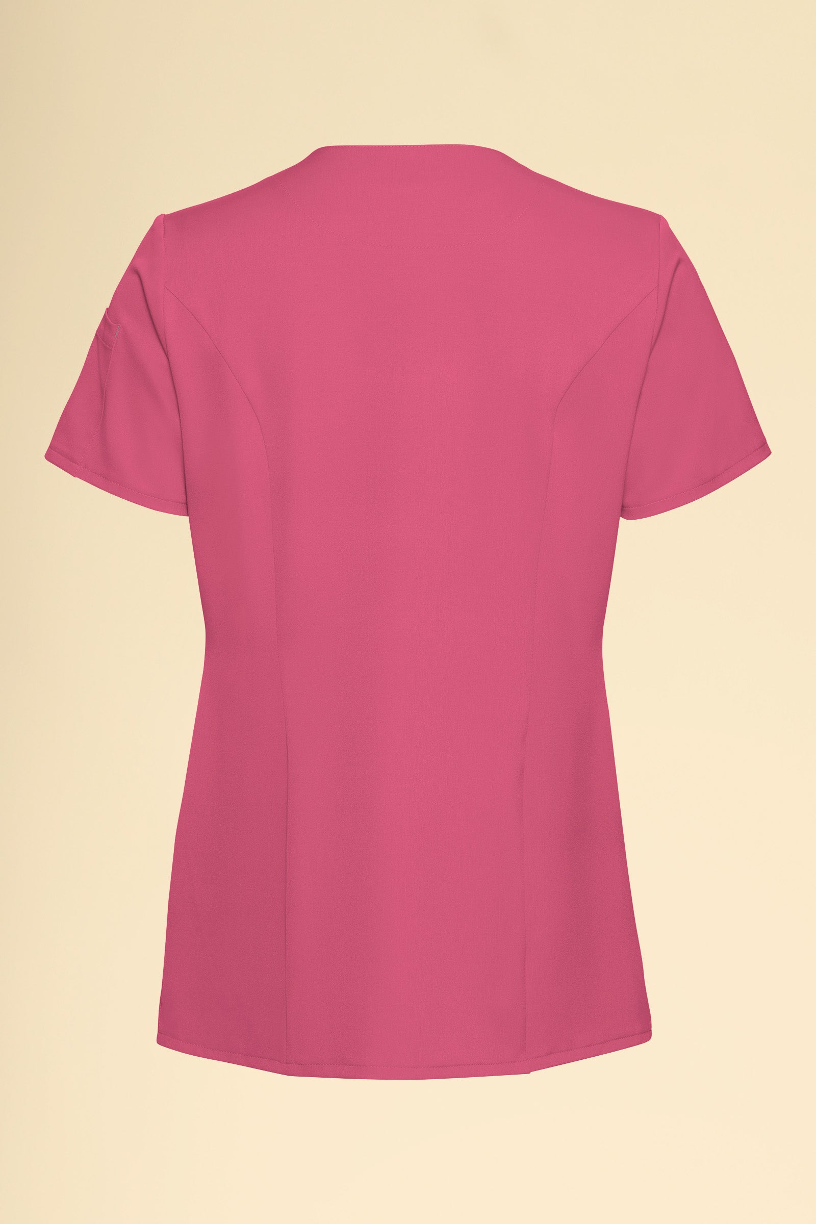 KAERE Kasack Damen - durchgeknöpft rosenholz, Rückansicht